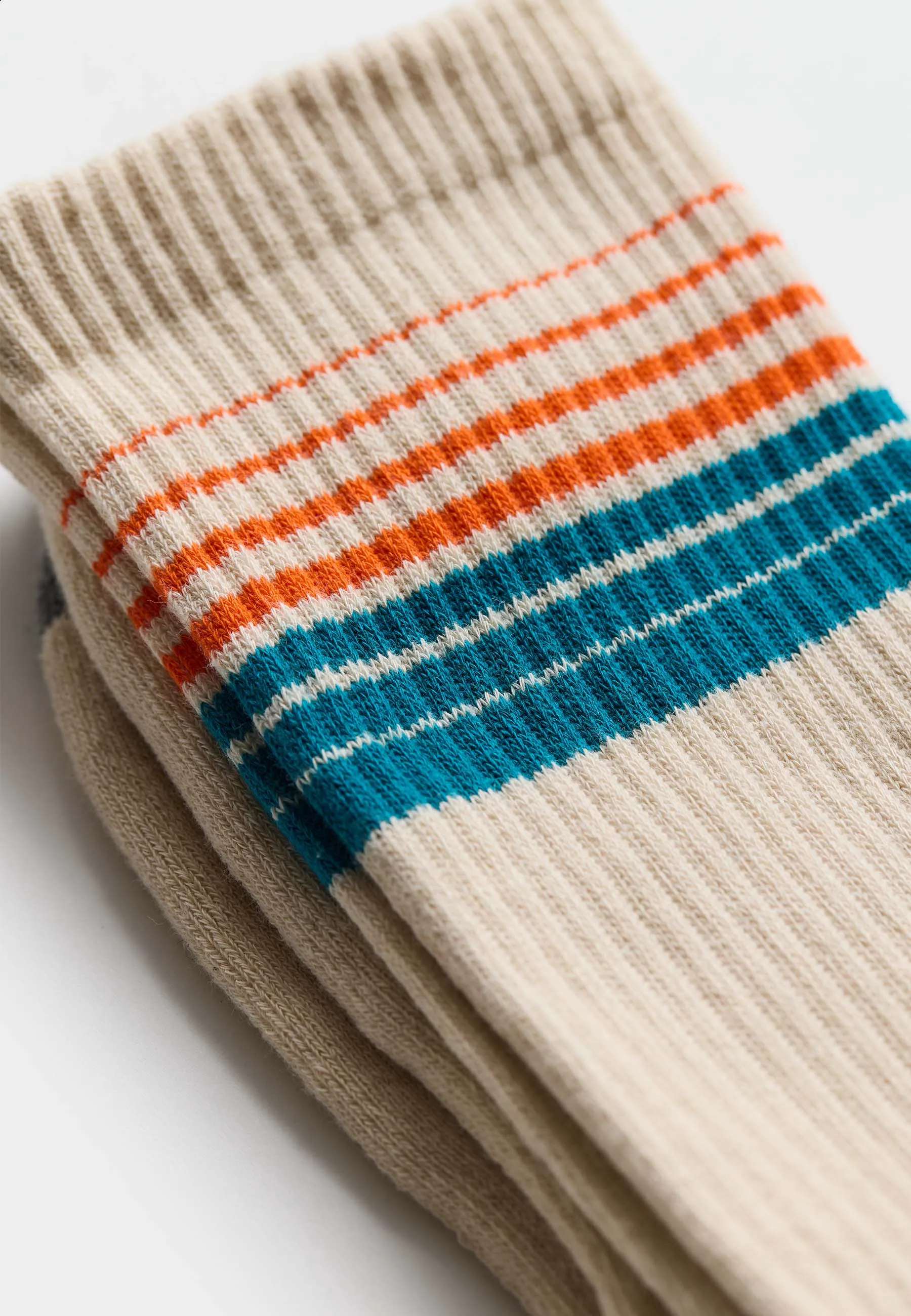 Jaquard Crew Sock / 8929 - Offwhite sold by Revolution product image thumbnail 2