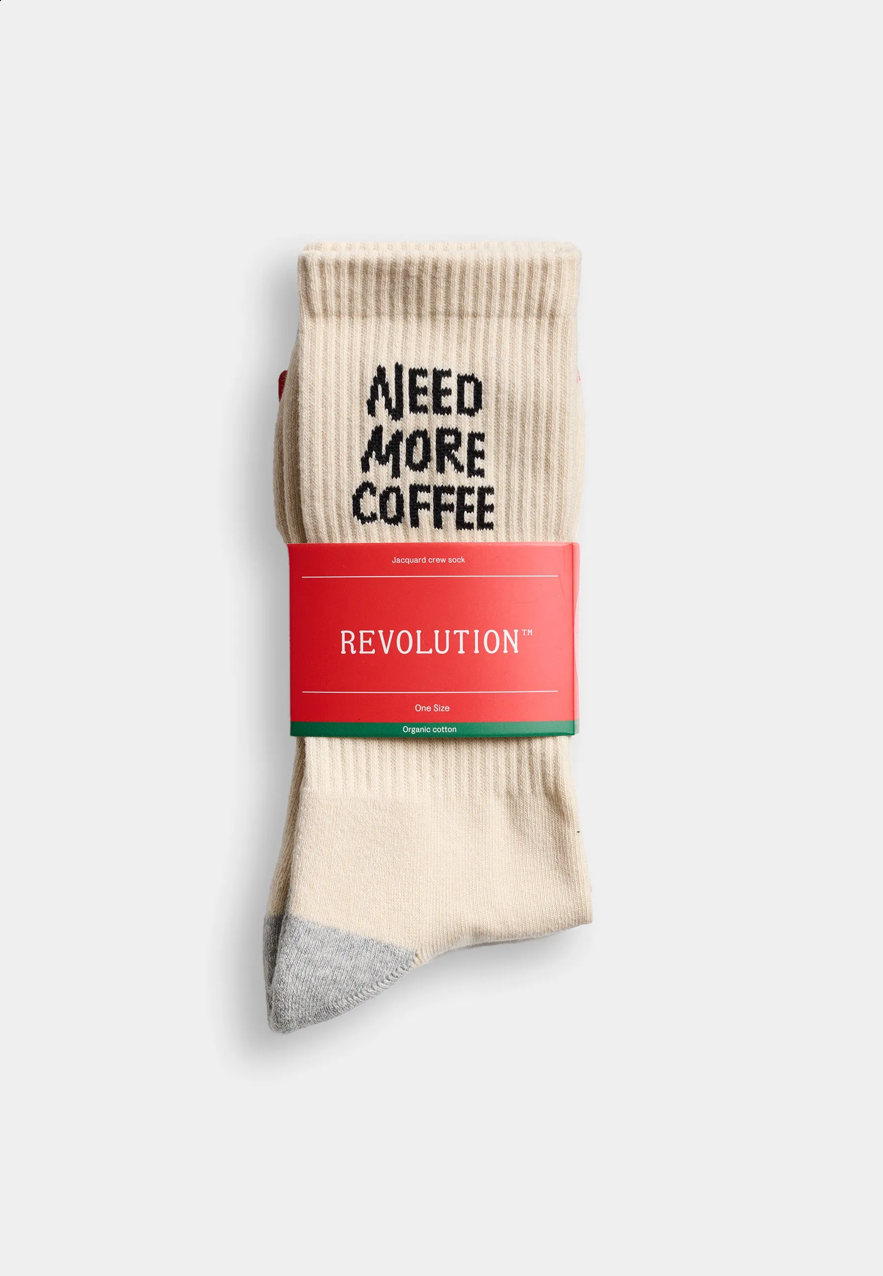 Jaquard Crew Sock / 8927 NEE - Offwhite sold by Revolution product image thumbnail 3