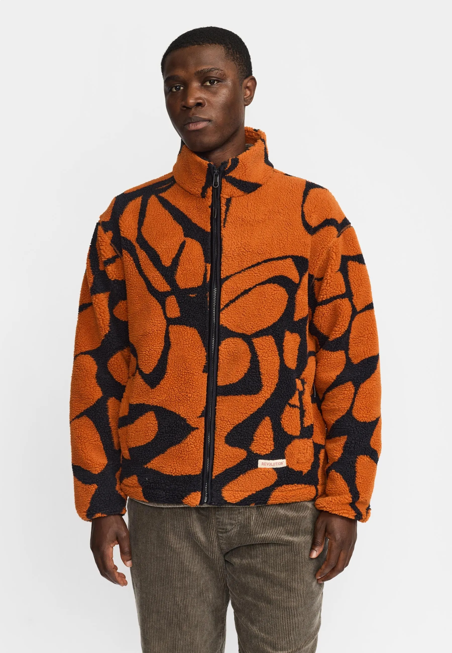 Printed Teddy Jacket / 7025 - Orange sold by Revolution product image thumbnail 2