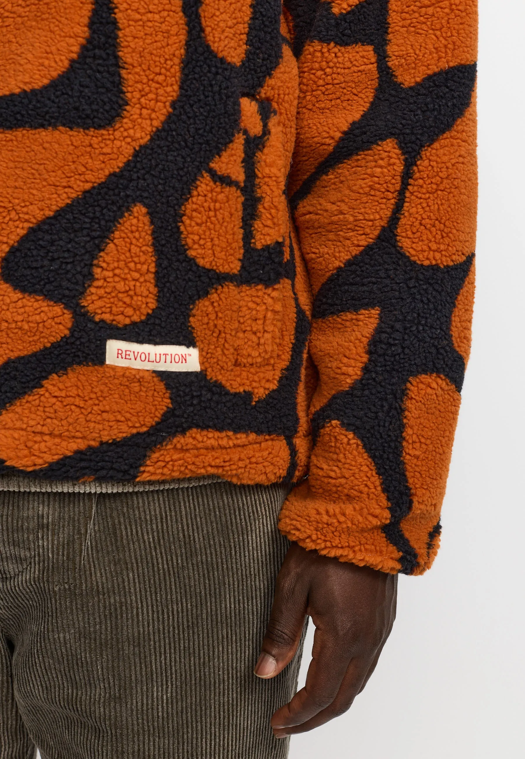 Printed Teddy Jacket / 7025 - Orange sold by Revolution product image thumbnail 4