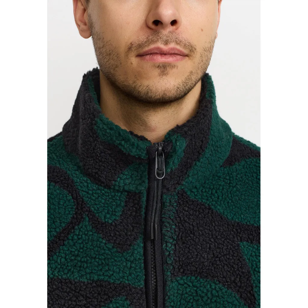 Printed Teddy Jacket / 7025 - Darkgreen sold by Revolution product image thumbnail 5
