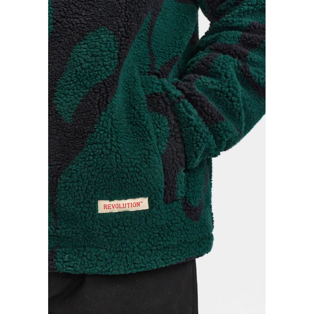 Printed Teddy Jacket / 7025 - Darkgreen sold by Revolution product image thumbnail 4