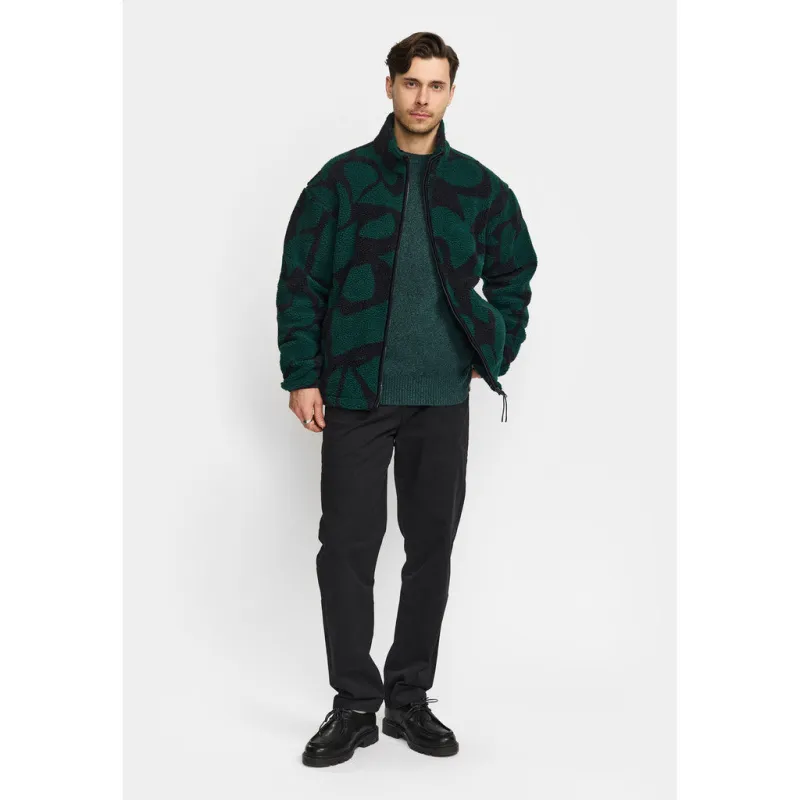 Printed Teddy Jacket / 7025 - Darkgreen made by Revolution