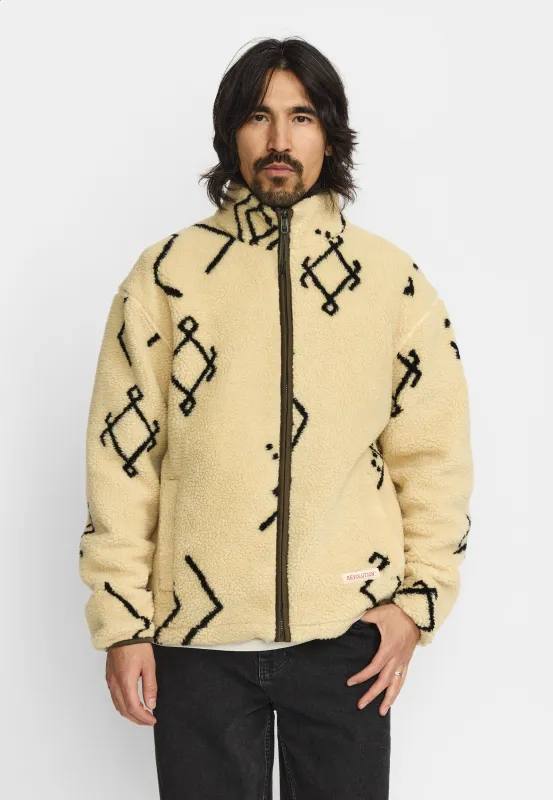 Printed Teddy Jacket / 7024 - Offwhite made by Revolution