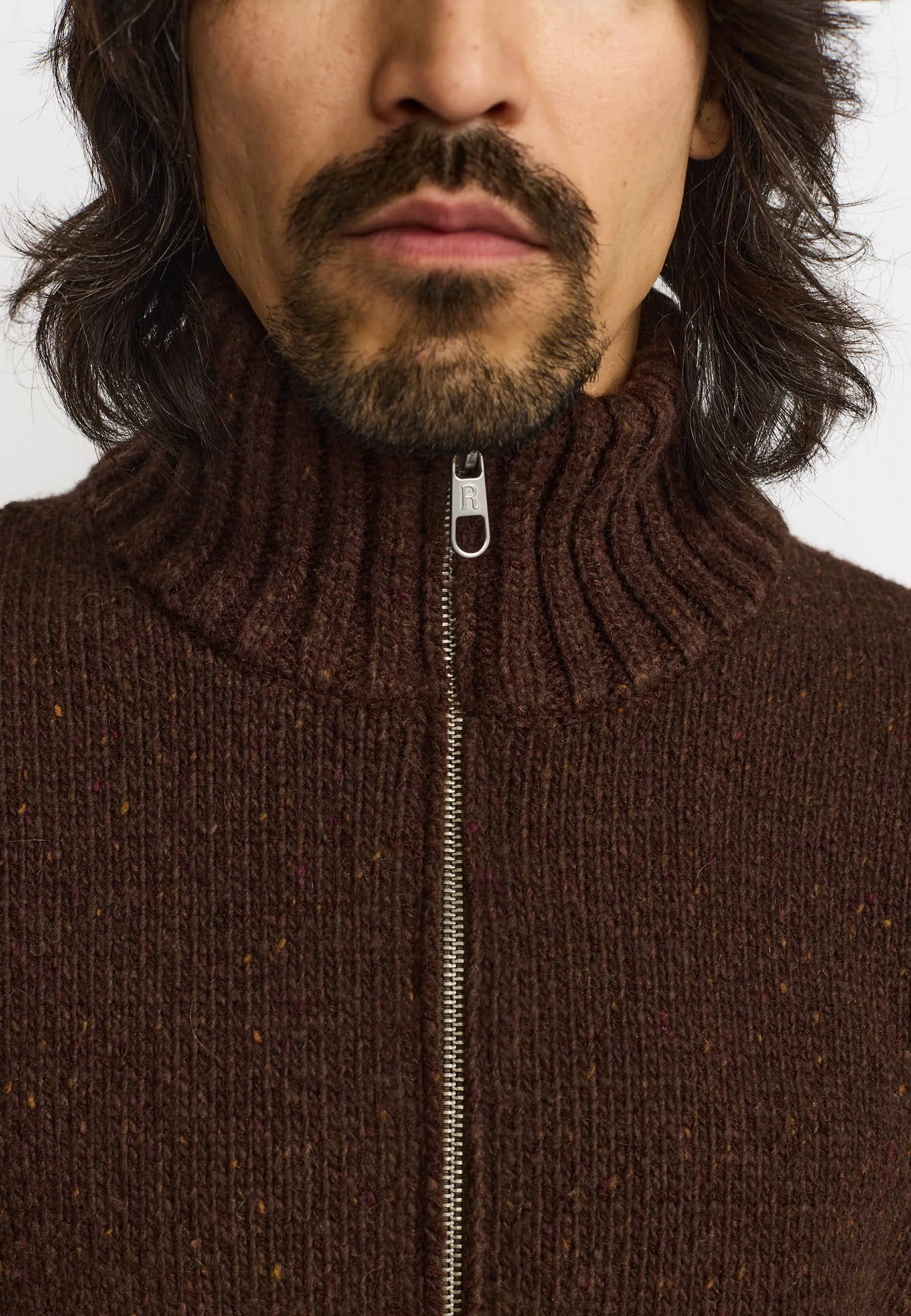 Half-zip Knit / 6619 - Darkbrown sold by Revolution product image thumbnail 4