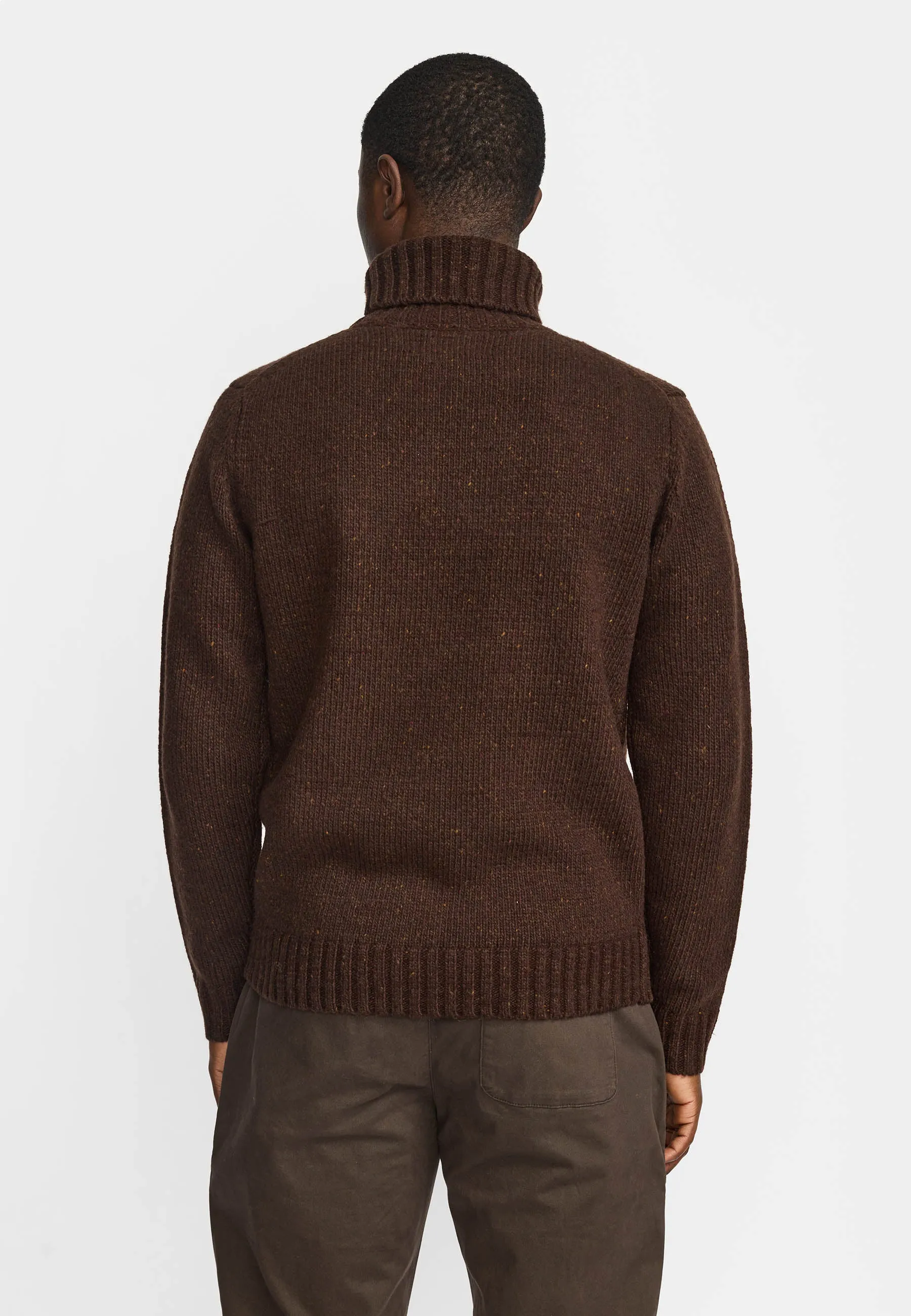 High-neck Sweater / 6568 - Darkbrown sold by Revolution product image thumbnail 4