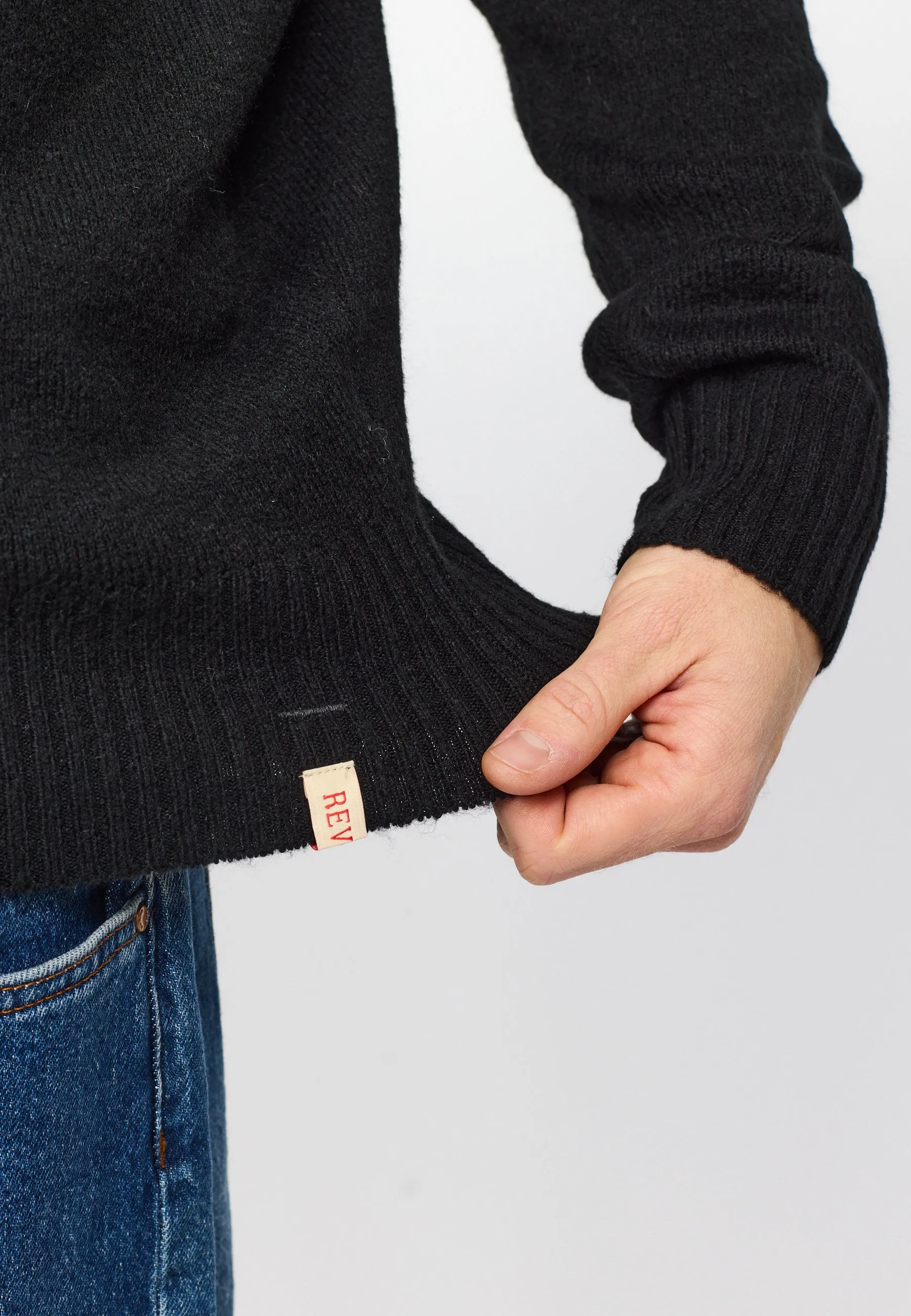Knit Sweater / 6537 - Black sold by Revolution product image thumbnail 4