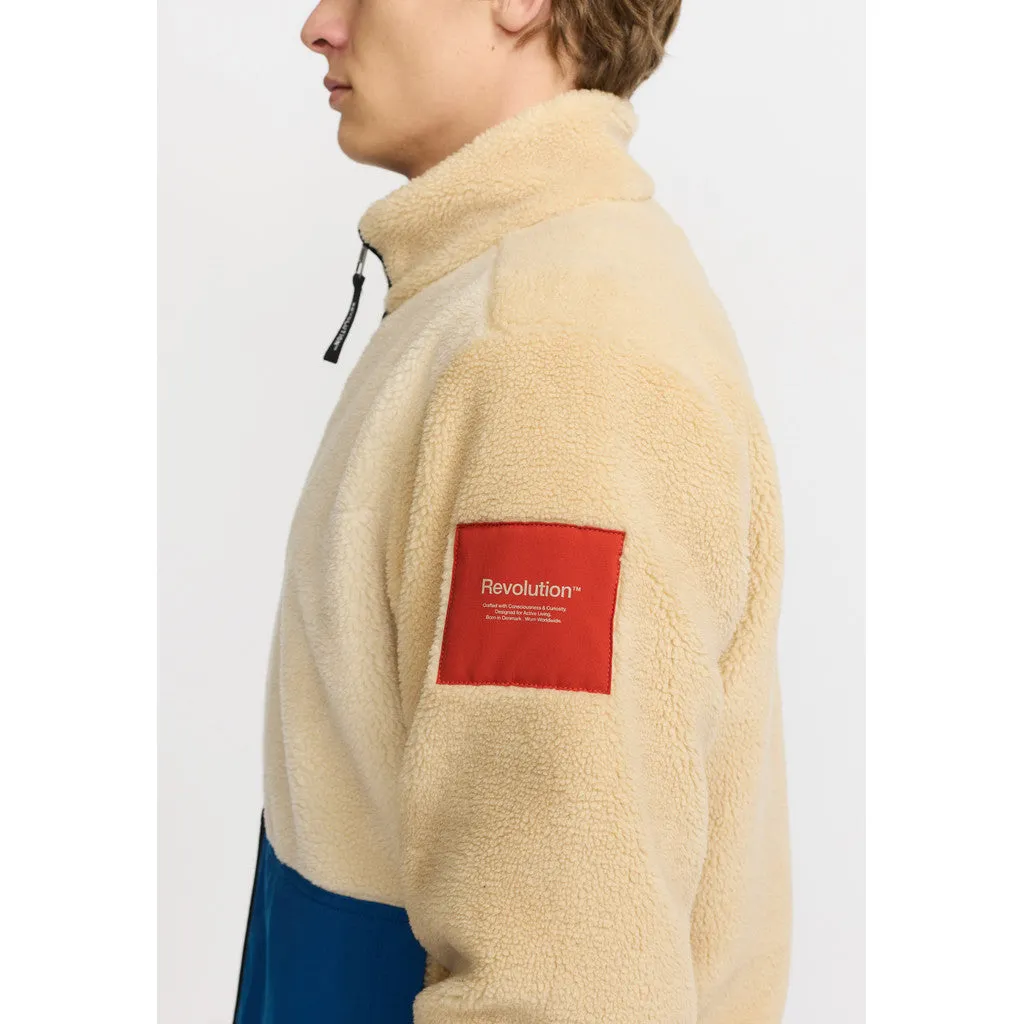 Blocked Teddy Jacket / 7028 - Offwhite sold by Revolution product image thumbnail 4