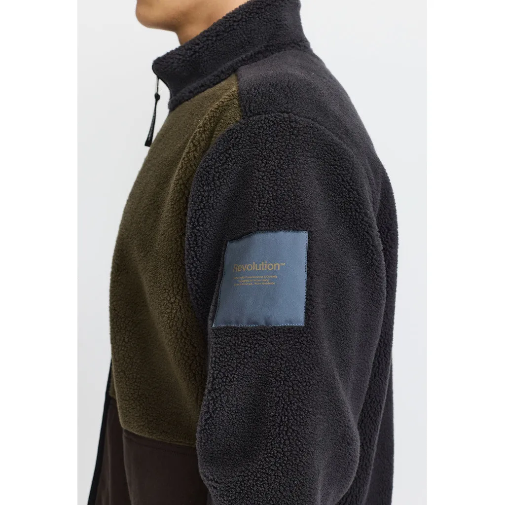 Blocked Teddy Jacket / 7028 - Darkgrey sold by Revolution product image thumbnail 5