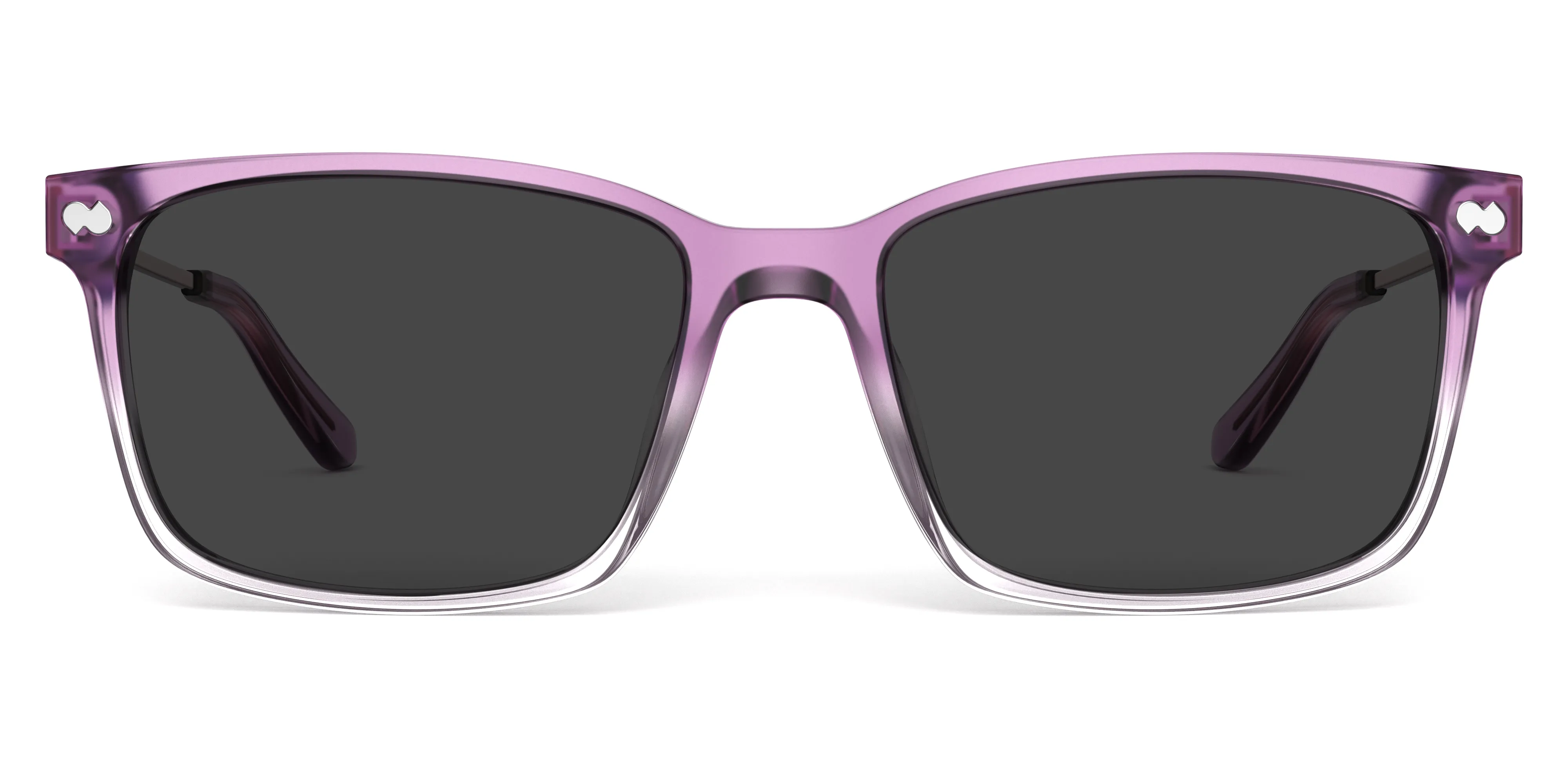 The Kirby - Violet Pearlized Gradient Acetate Rose Gold Metal Sun sold by Pair Eyewear product image thumbnail 3