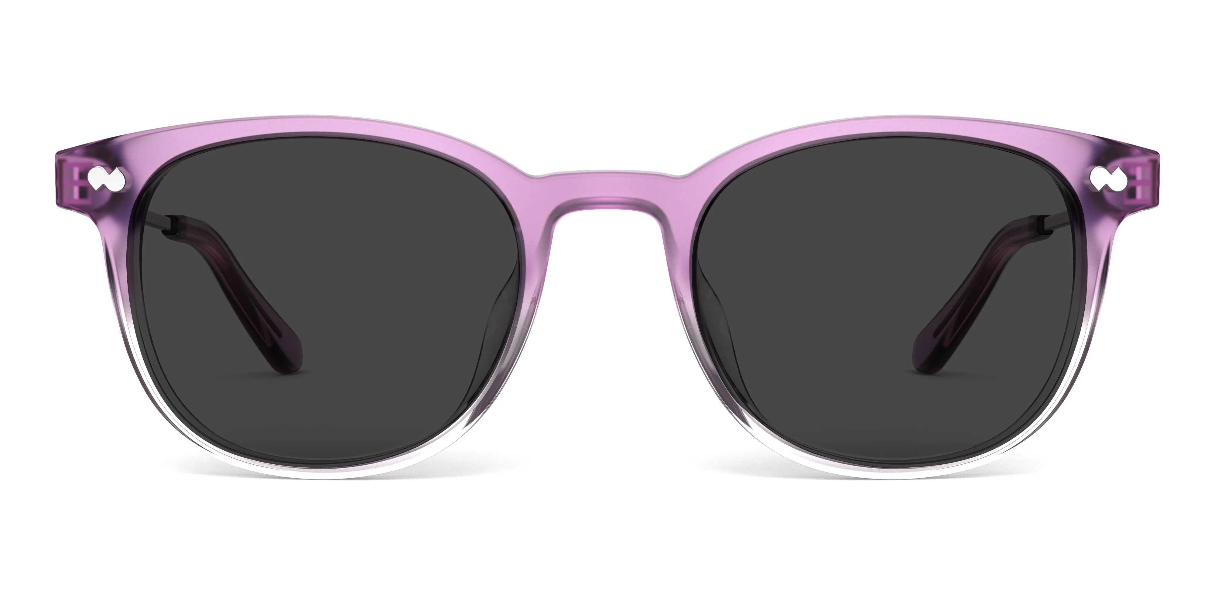 The Reese - Violet Pearlized Gradient Acetate Rose Gold Metal Sun sold by Pair Eyewear product image thumbnail 3