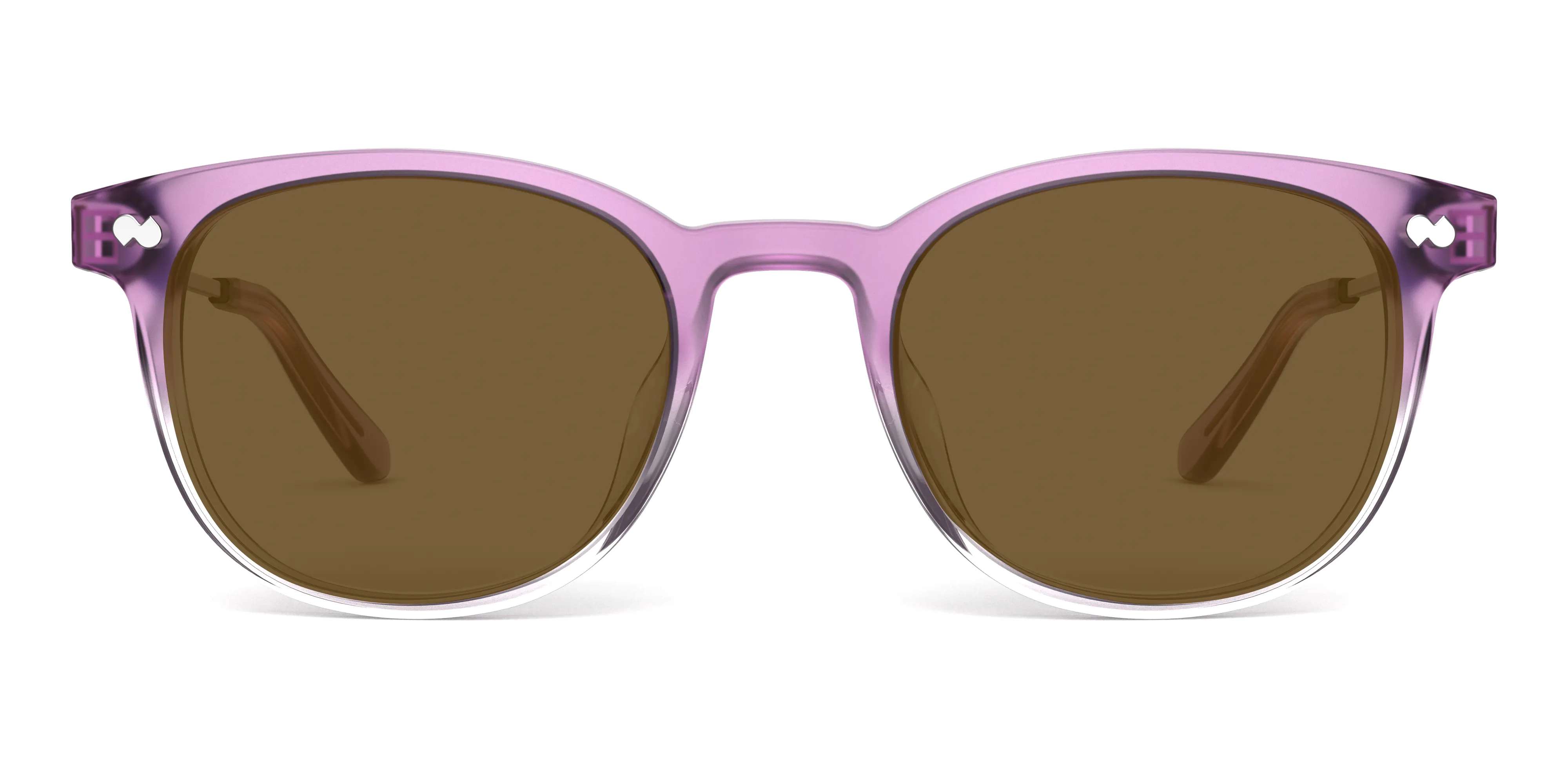 The Reese - Violet Pearlized Gradient Acetate Rose Gold Metal Sun sold by Pair Eyewear product image thumbnail 4