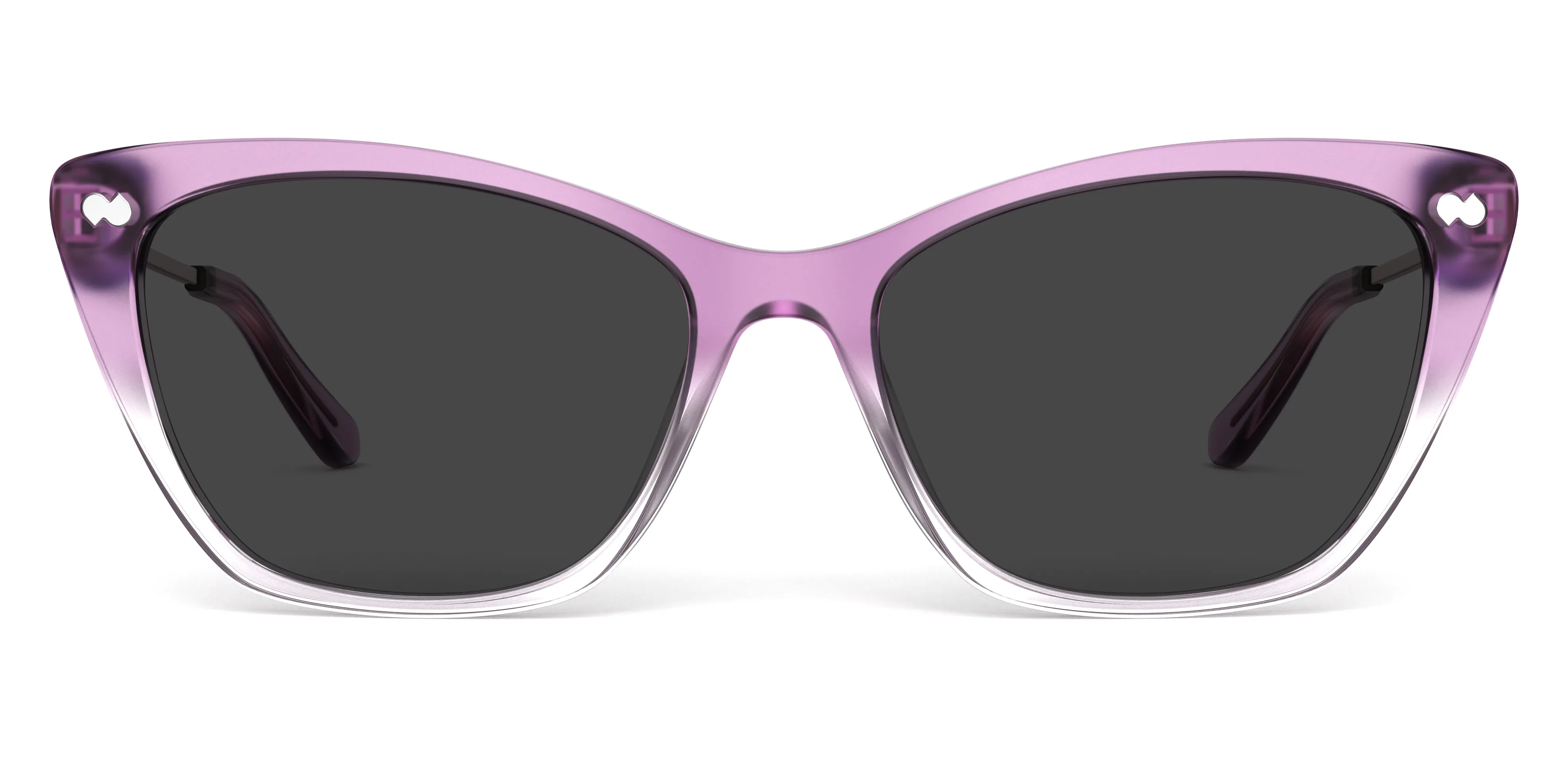 The Wanda - Violet Pearlized Gradient Acetate Rose Gold Metal Sun sold by Pair Eyewear product image thumbnail 3