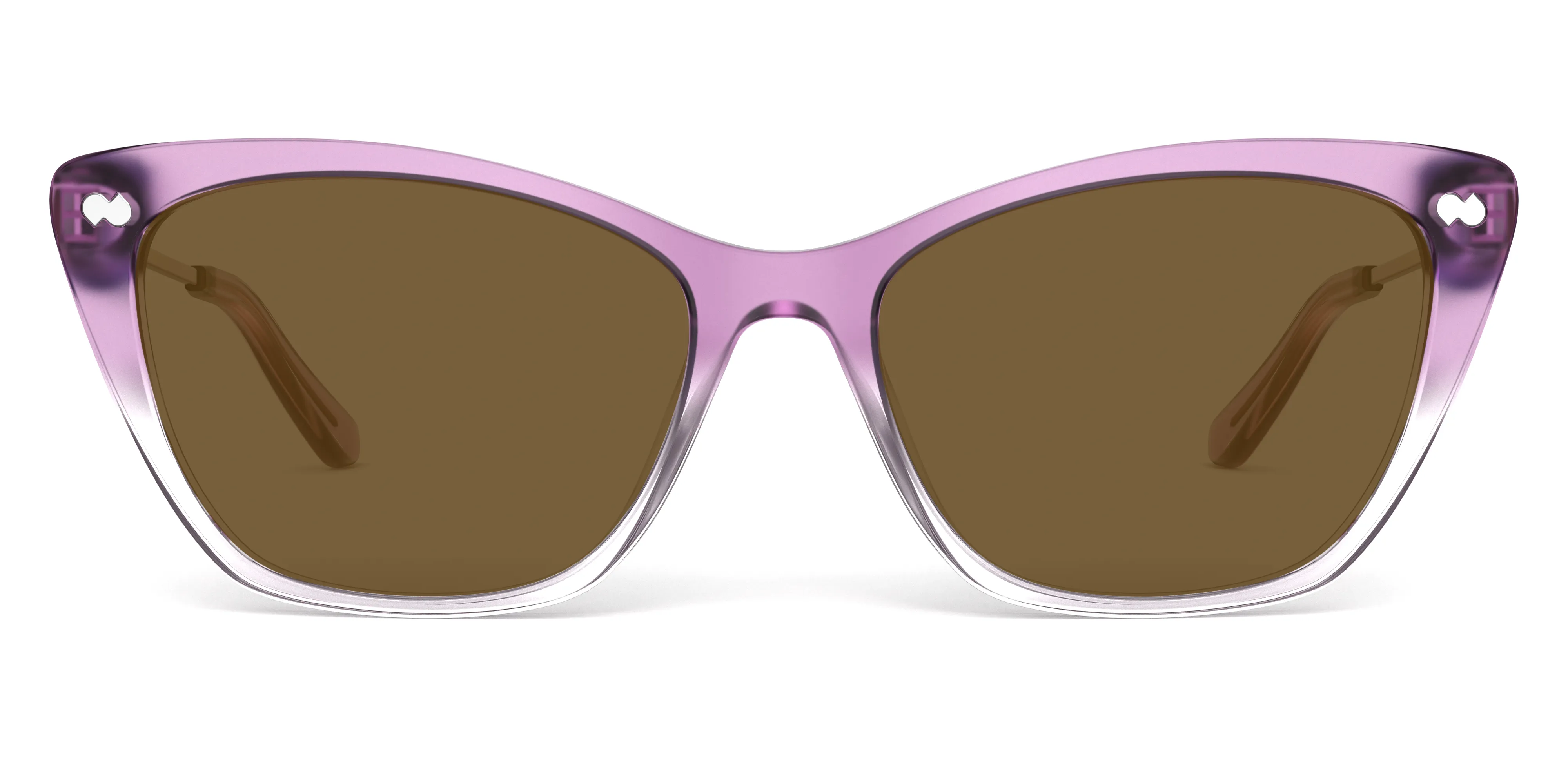 The Wanda - Violet Pearlized Gradient Acetate Rose Gold Metal Sun sold by Pair Eyewear product image thumbnail 4