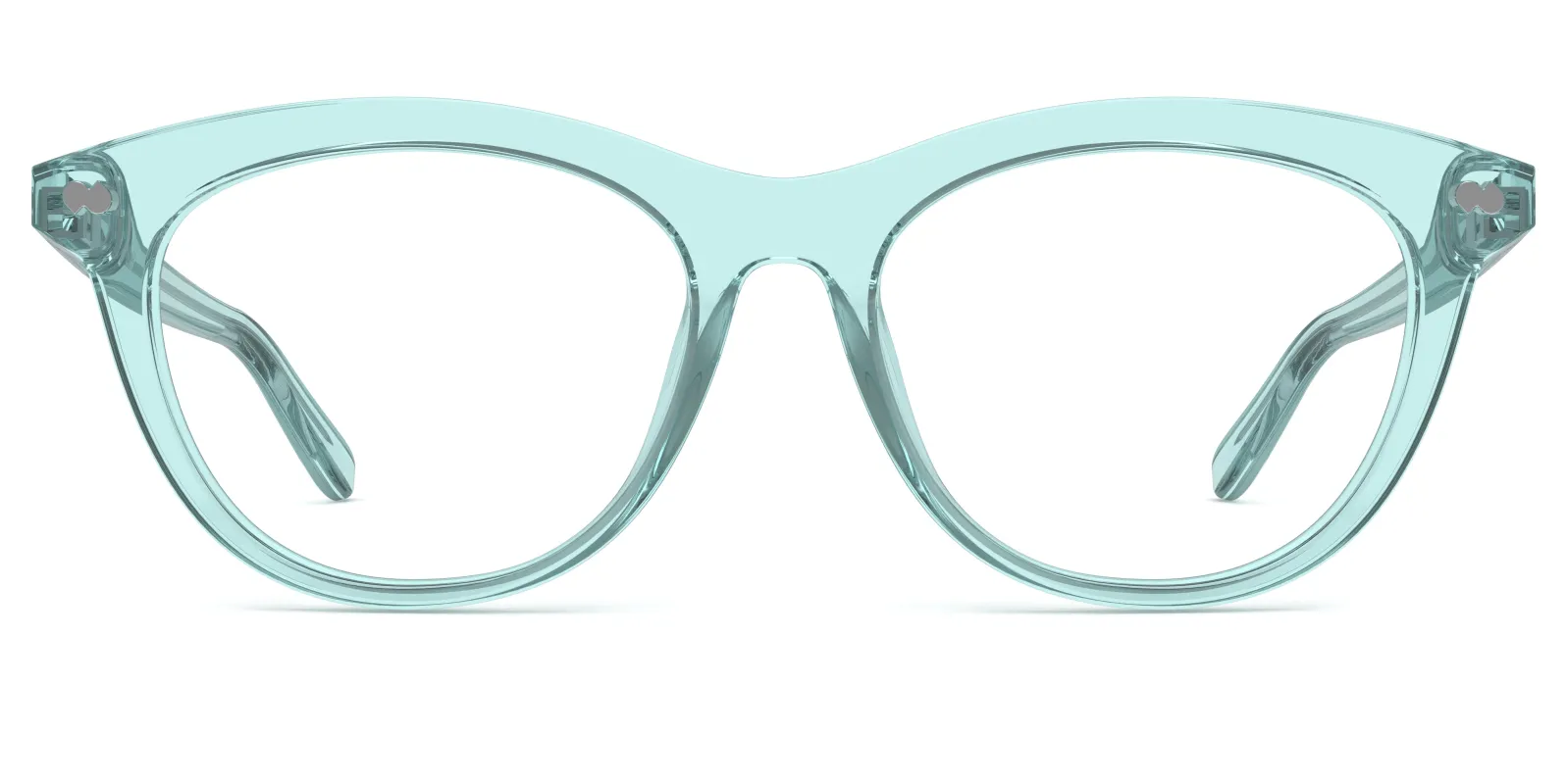 The Brook - Seafoam Clear made by Pair Eyewear