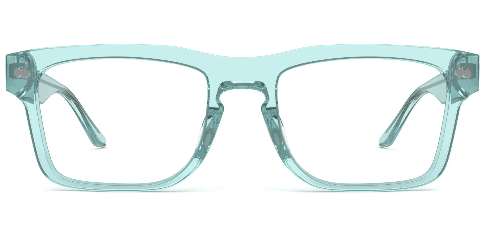 The Drew - Seafoam Clear made by Pair Eyewear
