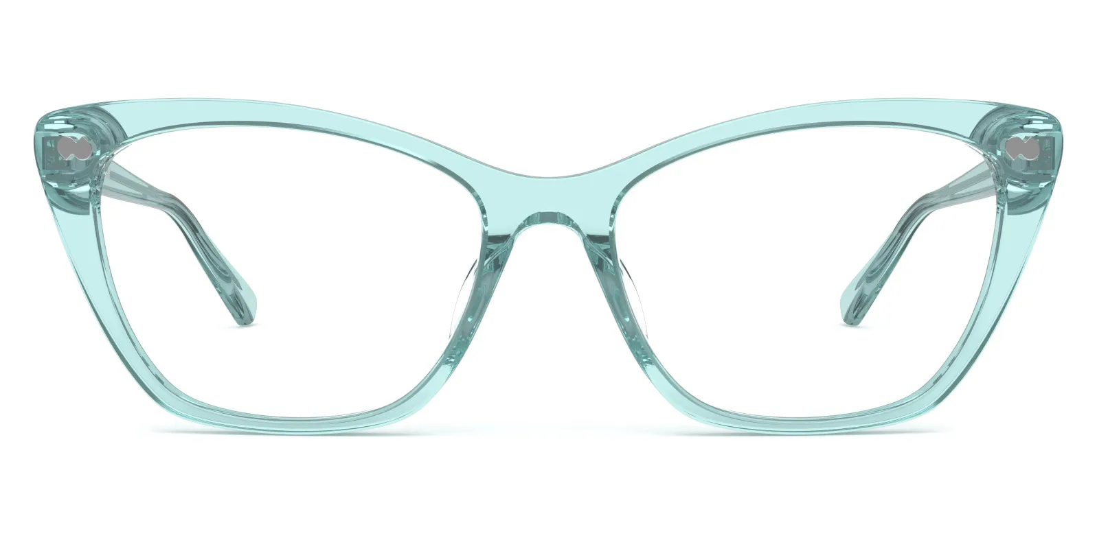 The Wanda - Seafoam Clear made by Pair Eyewear