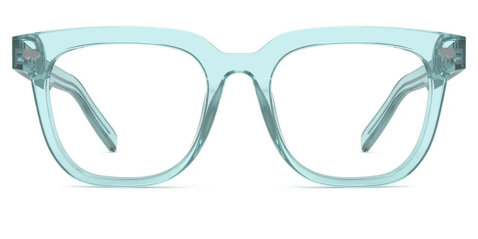 The Payton - Seafoam Clear made by Pair Eyewear