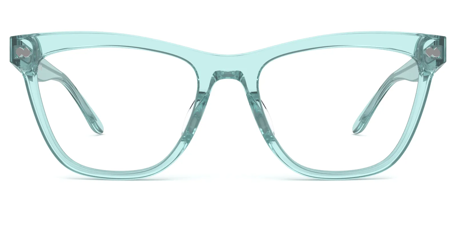 The Harper - Seafoam Clear made by Pair Eyewear