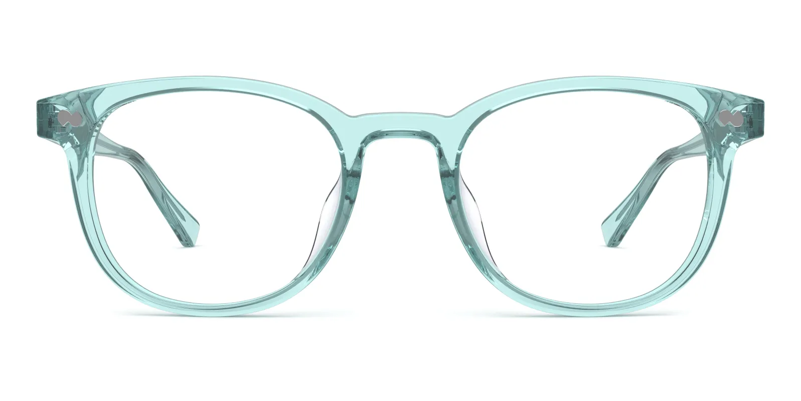The Reese - Seafoam Clear made by Pair Eyewear