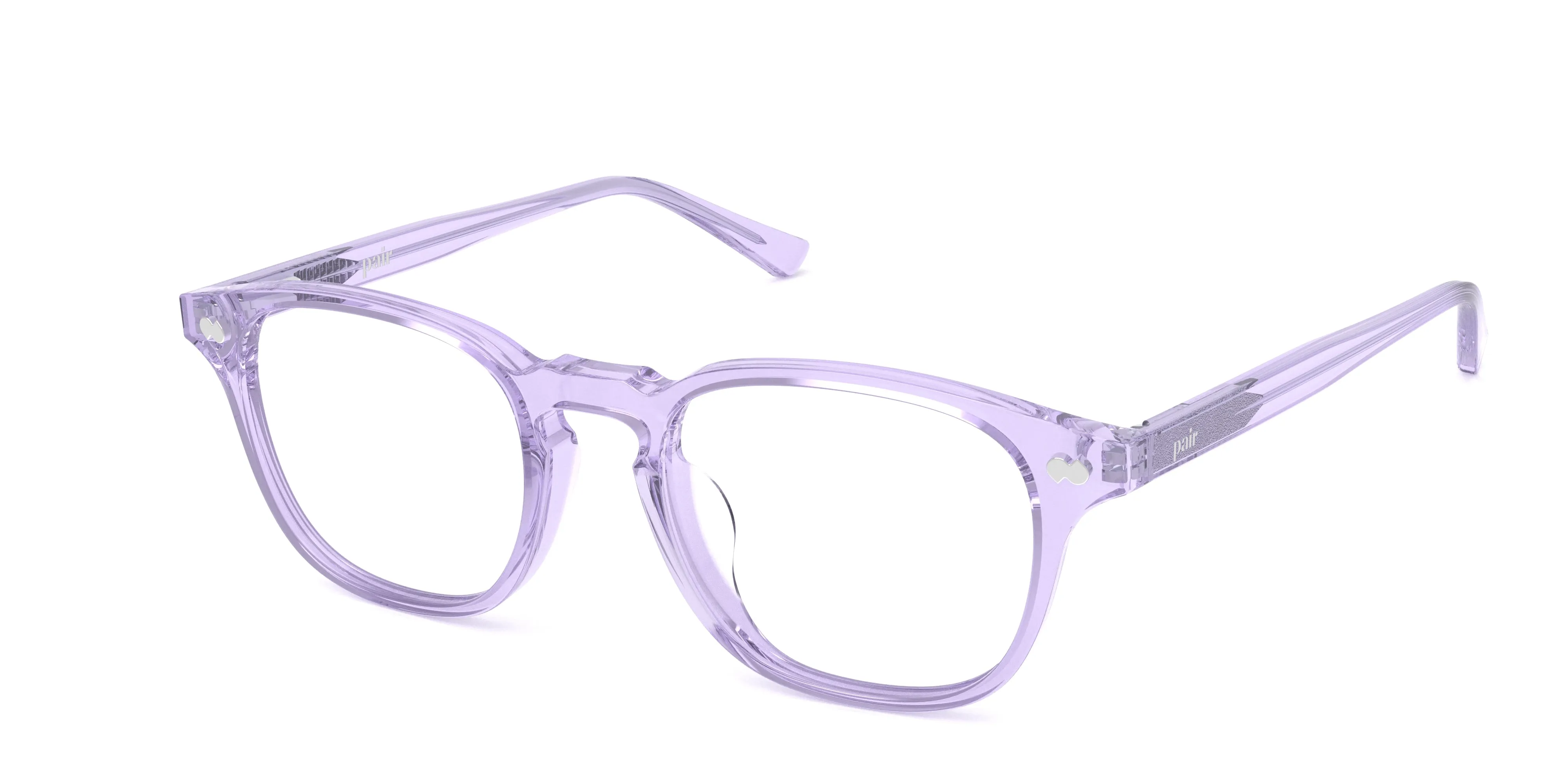 The Otis - Lavender Clear sold by Pair Eyewear product image thumbnail 2