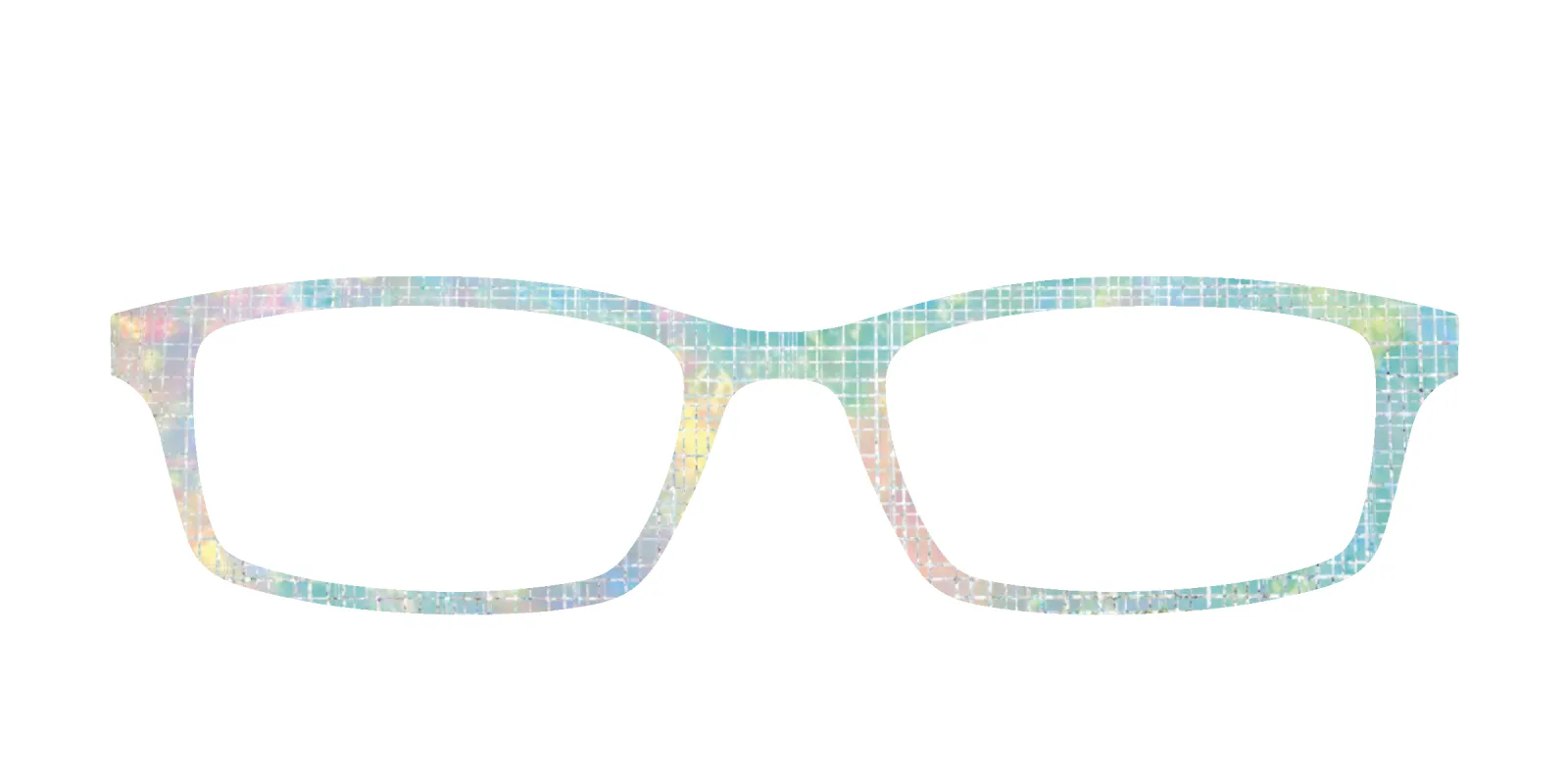 The Pastel Gradient with Holographic Hatching made by Pair Eyewear