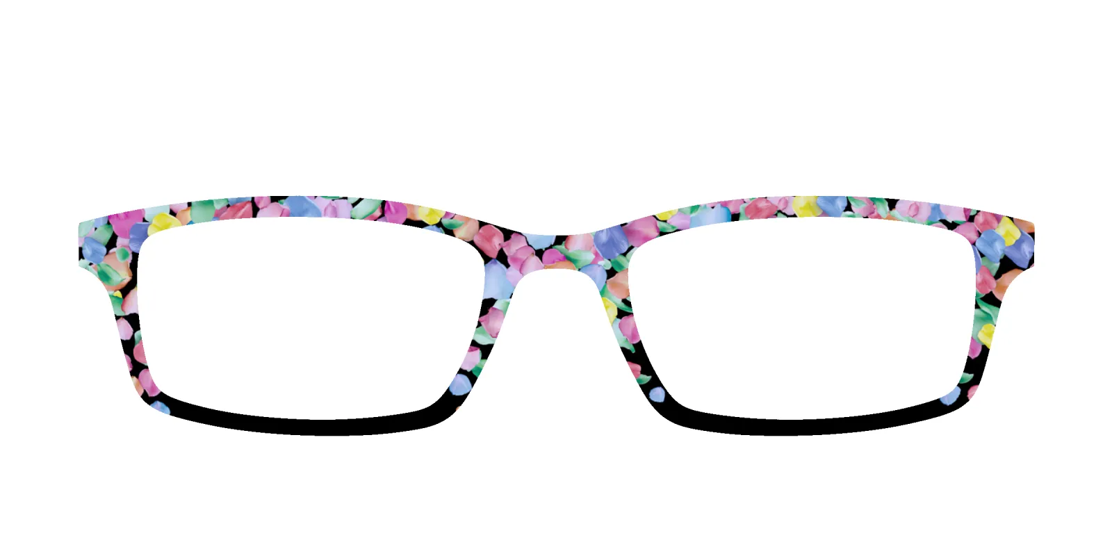 The Rainbow Petal Confetti made by Pair Eyewear