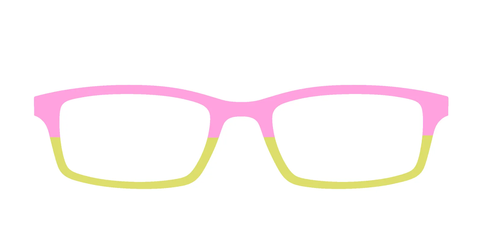 The Sweet Pea & Chartreuse Split made by Pair Eyewear