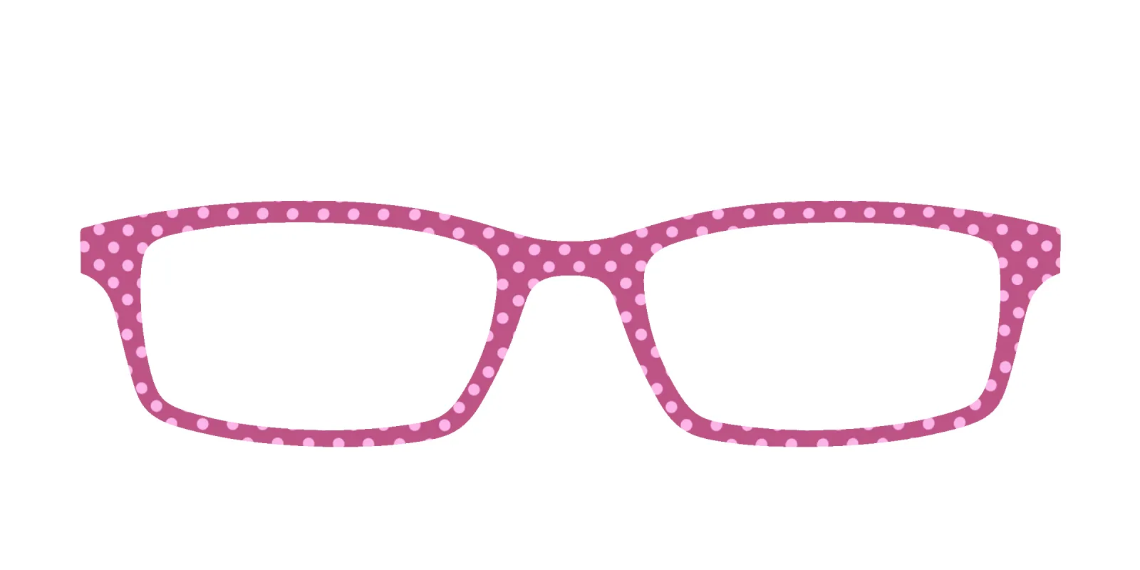 The Fuchsia Polka Dots made by Pair Eyewear