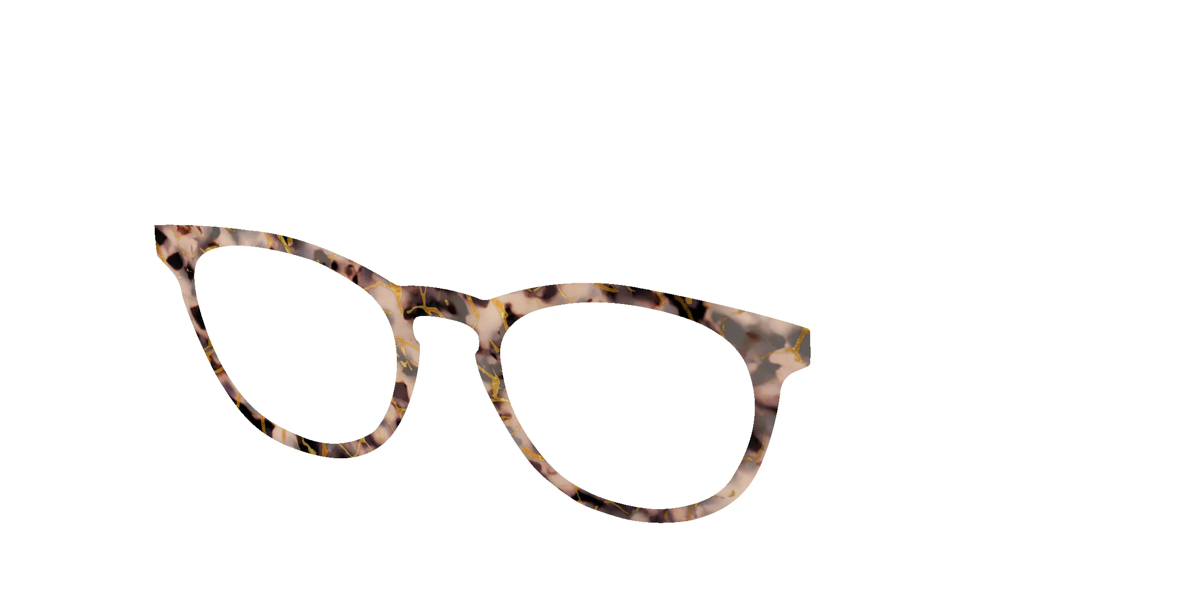 The Almond Tortoise with Gold Streaks sold by Pair Eyewear product image thumbnail 4