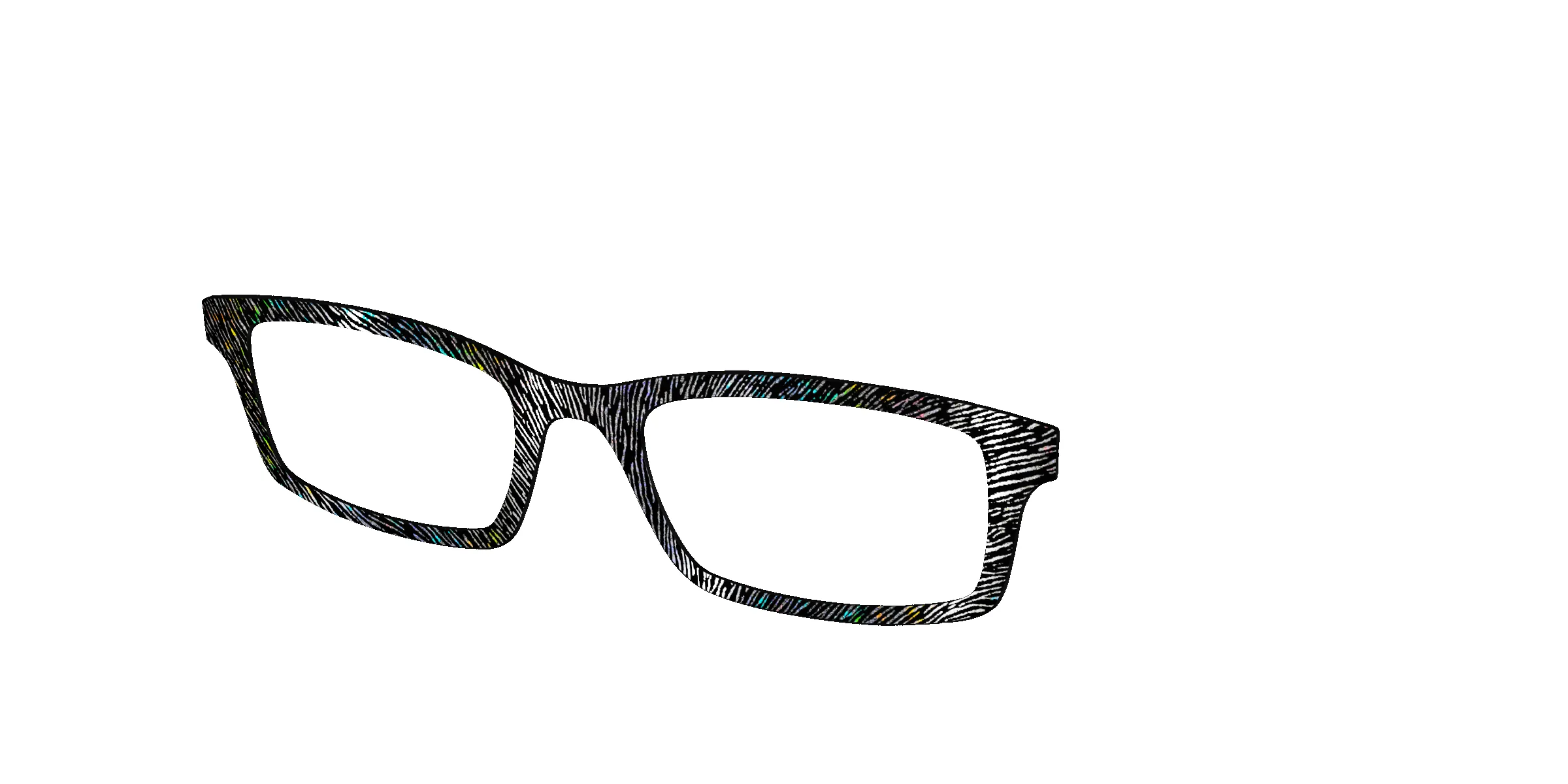 The Silver Holographic Spell Sparks sold by Pair Eyewear product image thumbnail 2
