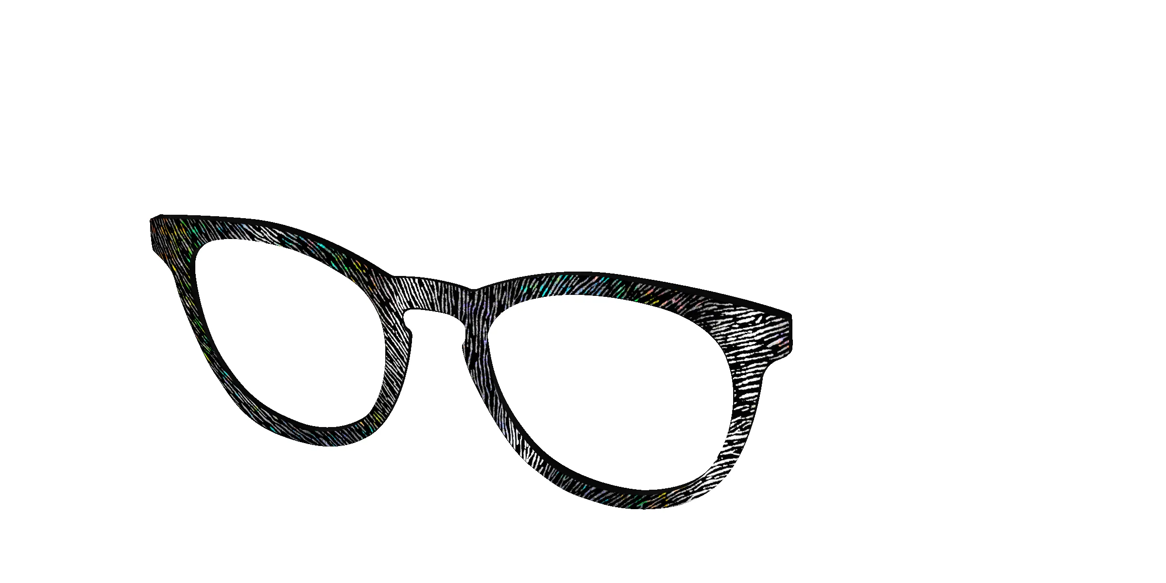 The Silver Holographic Spell Sparks sold by Pair Eyewear product image thumbnail 4