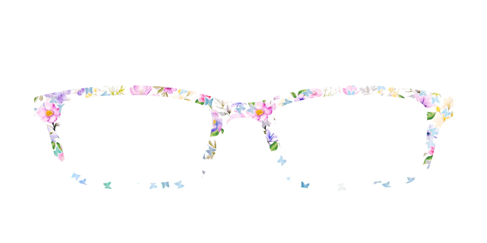 The Delicate Flower Crown with Butterfly Glitter made by Pair Eyewear