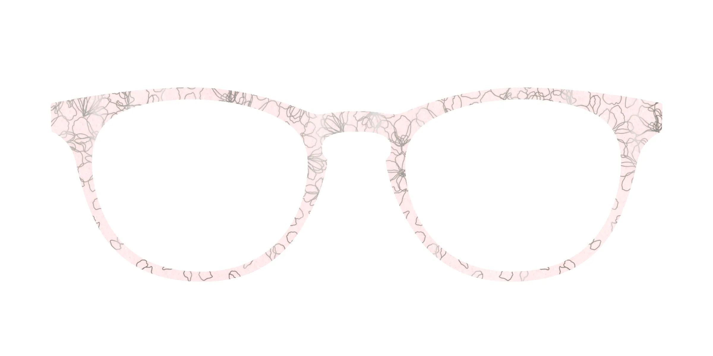 The Pink Shimmer Petals with Silver Foil sold by Pair Eyewear product image thumbnail 3