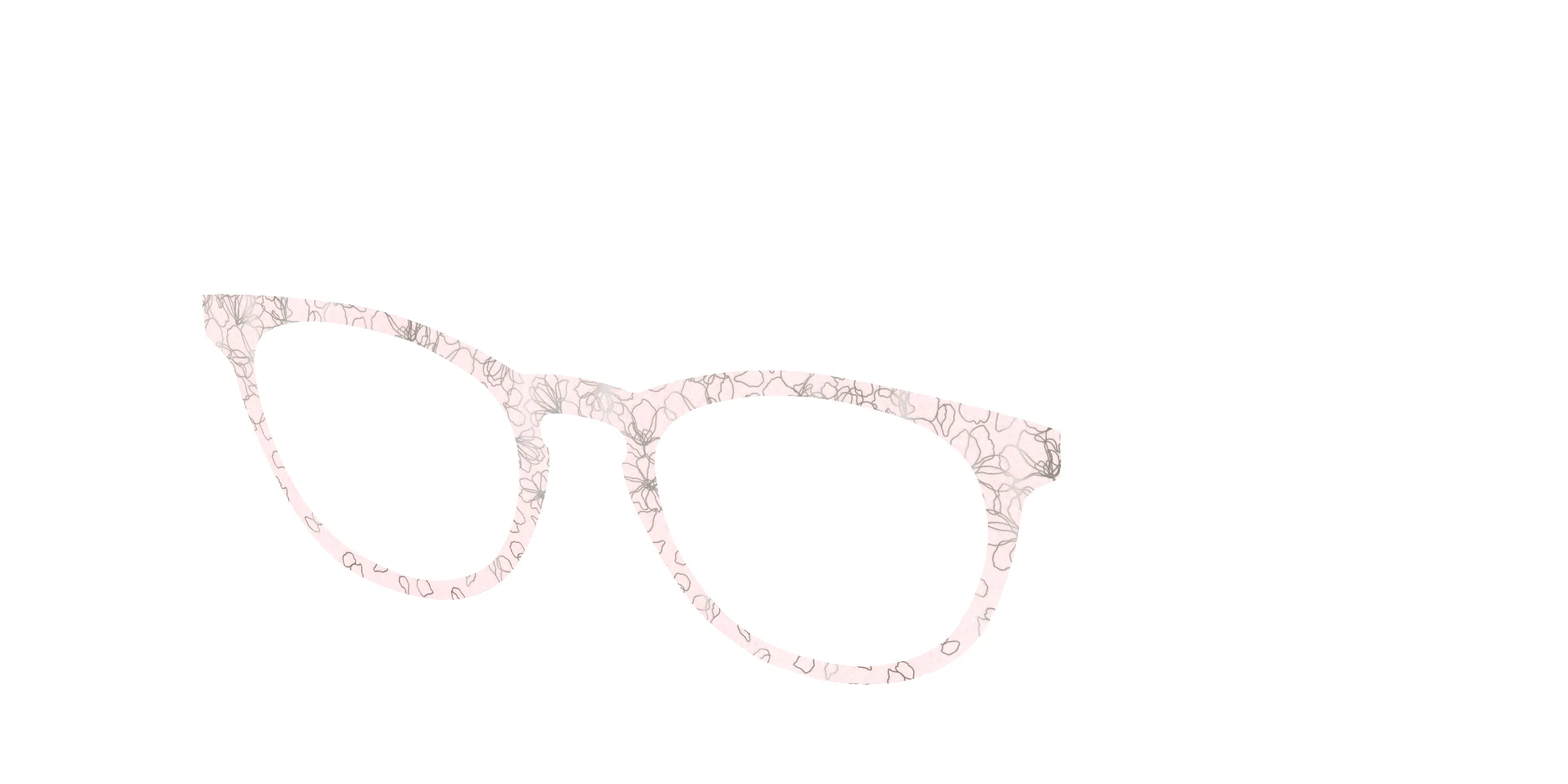 The Pink Shimmer Petals with Silver Foil sold by Pair Eyewear product image thumbnail 4