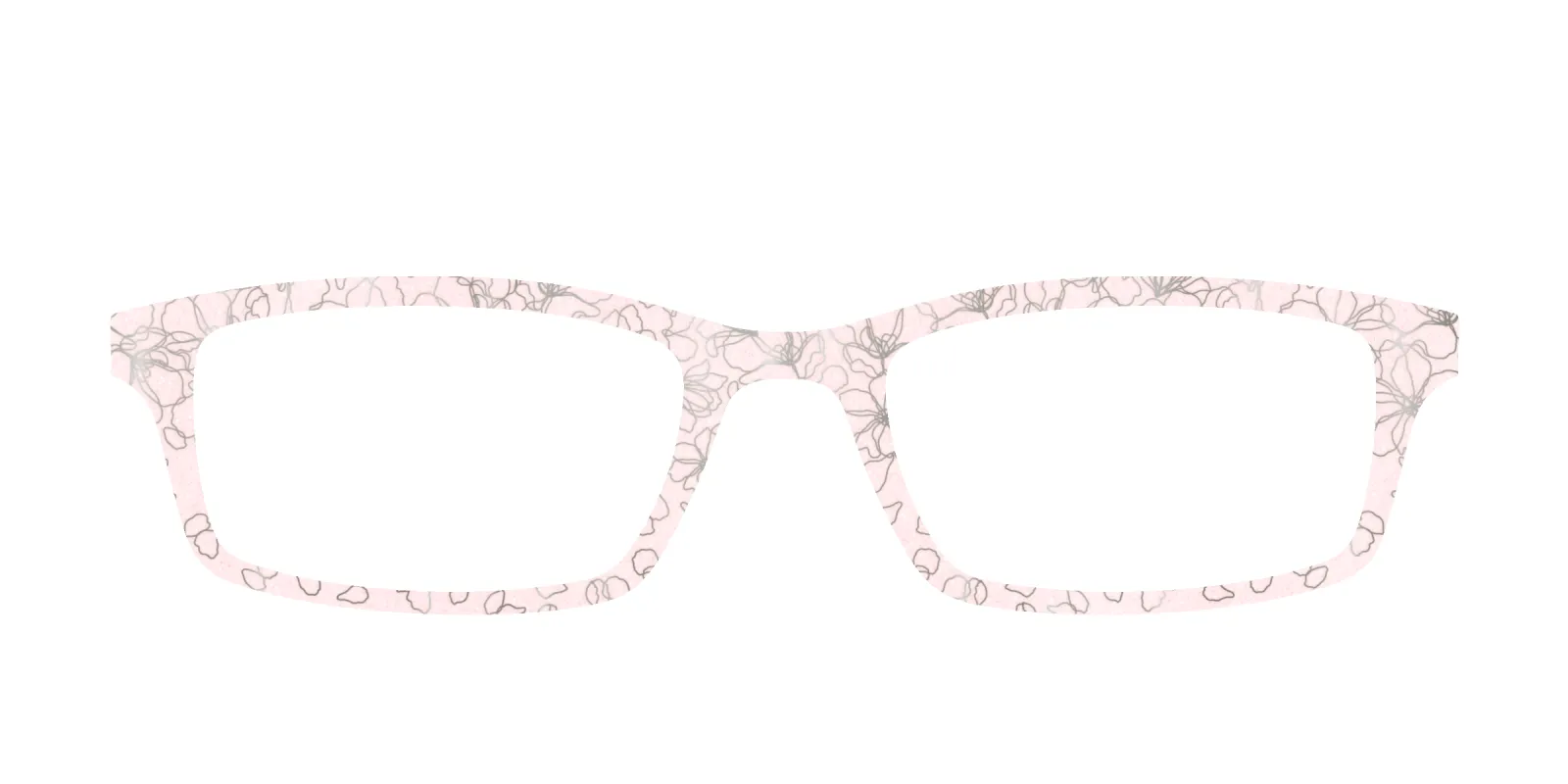 The Pink Shimmer Petals with Silver Foil made by Pair Eyewear