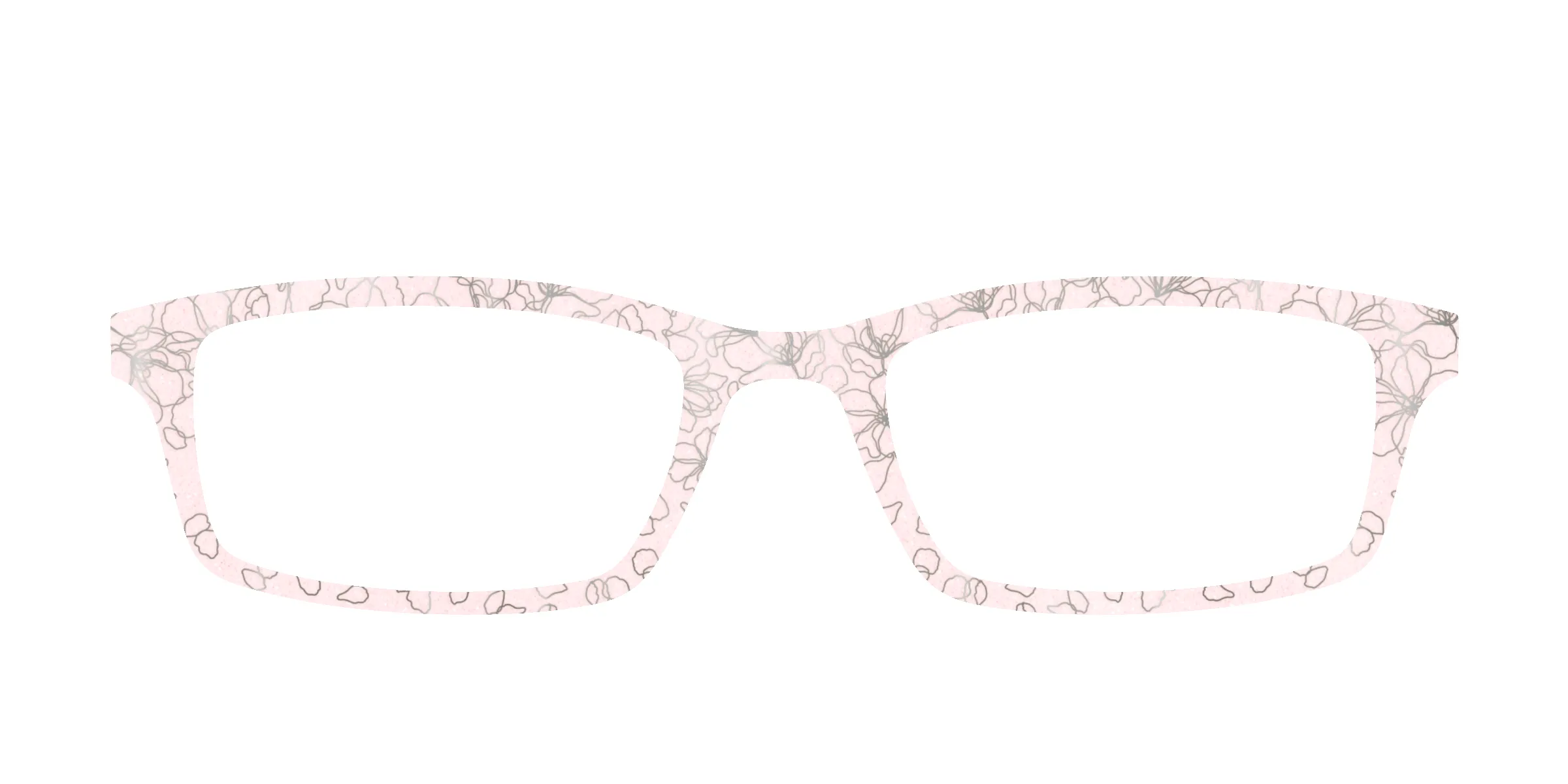 The Pink Shimmer Petals with Silver Foil sold by Pair Eyewear