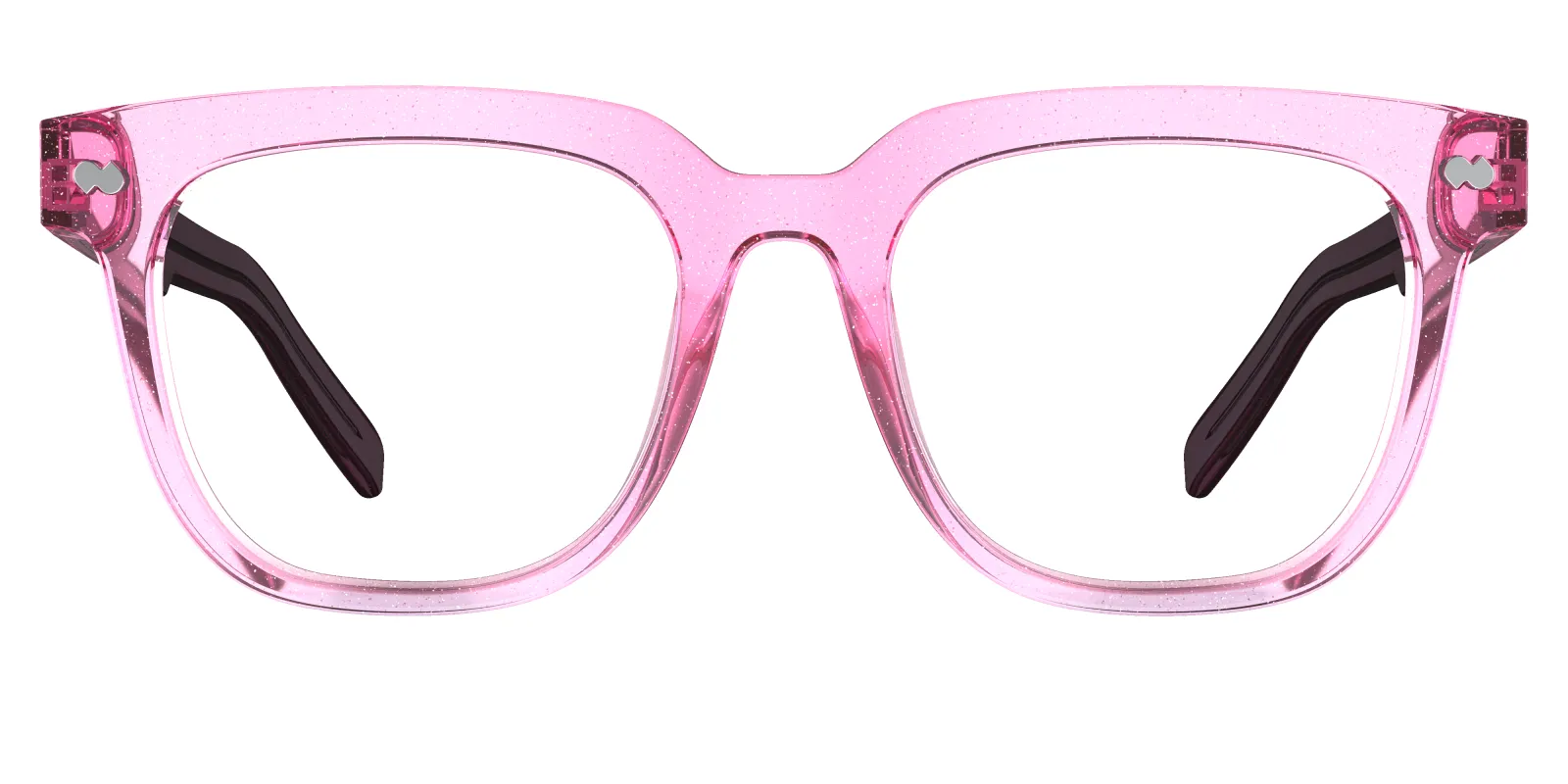 The Payton - Pink Glitter Clear Sun made by Pair Eyewear