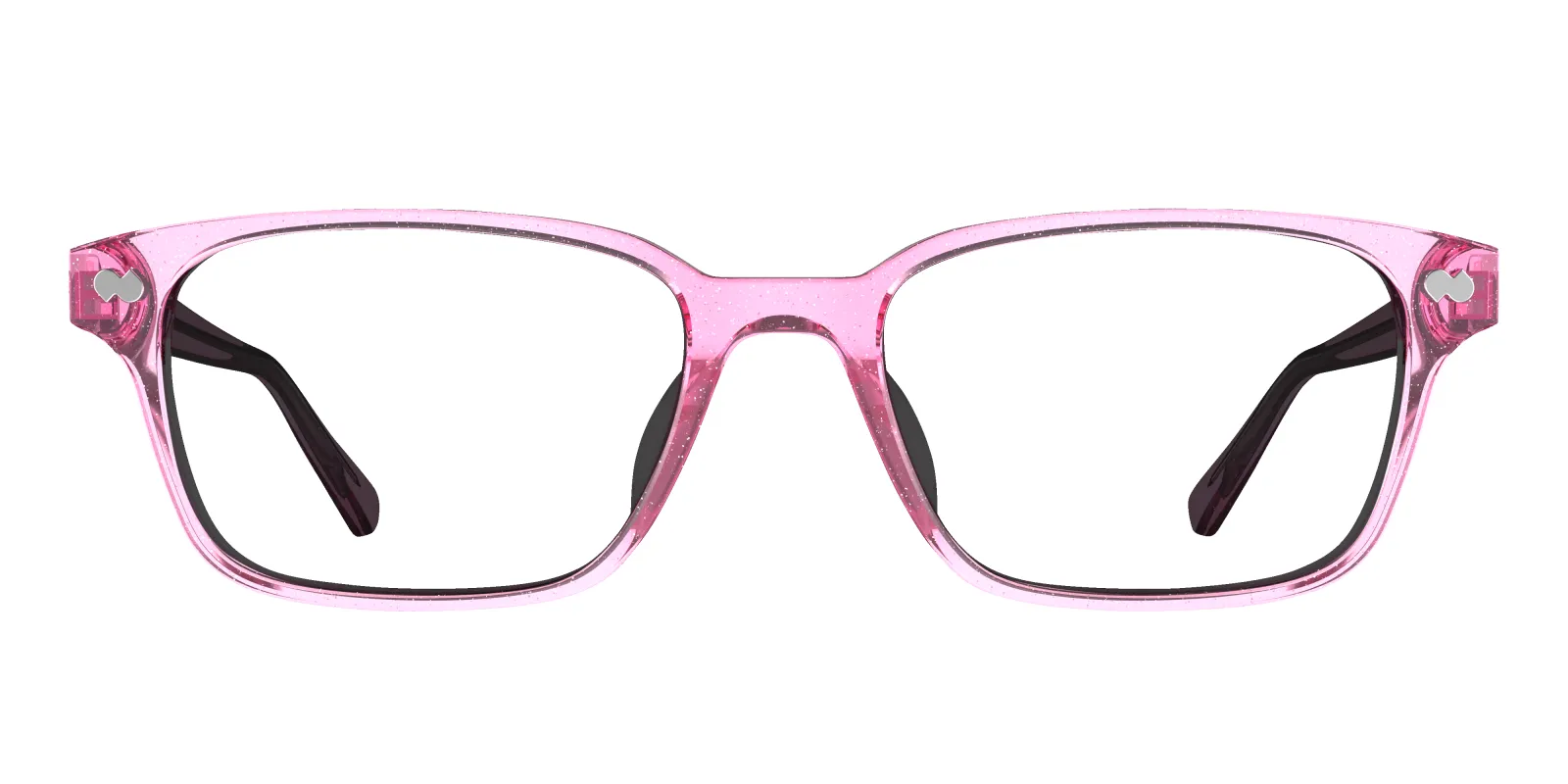 The Finley - Pink Glitter Clear Sun made by Pair Eyewear
