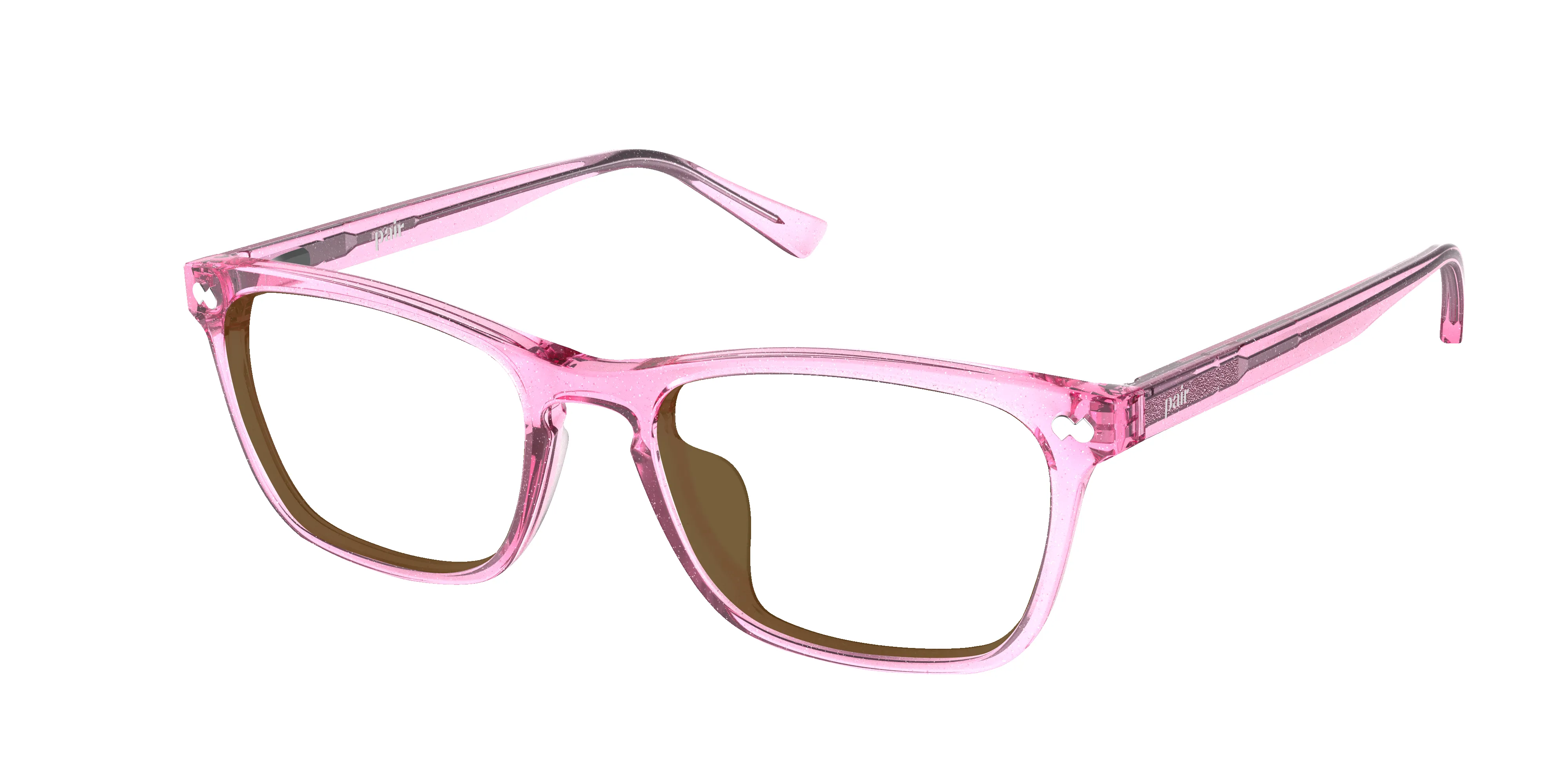 The Casper - Pink Glitter Clear Sun sold by Pair Eyewear product image thumbnail 4