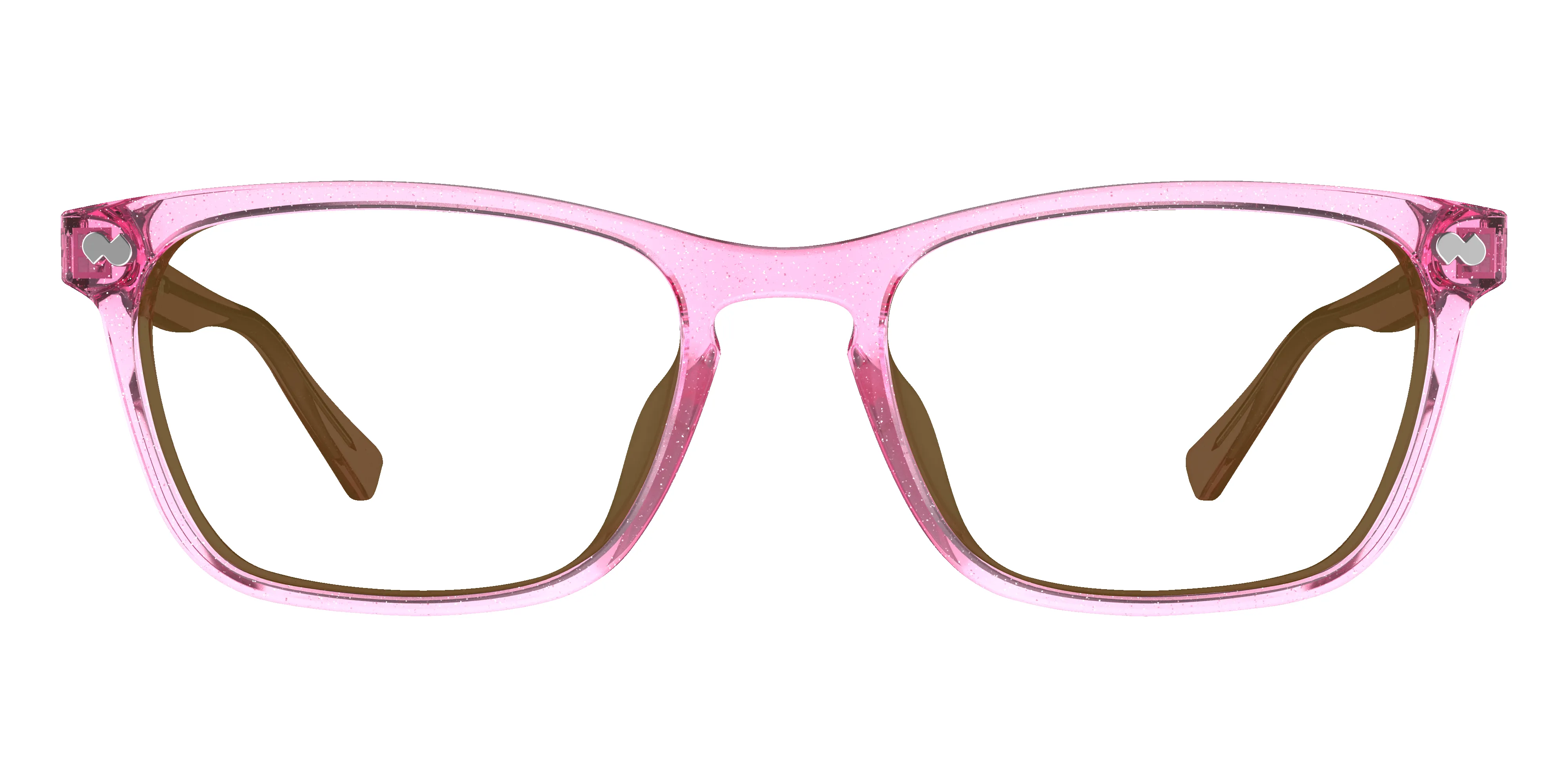 The Casper - Pink Glitter Clear Sun sold by Pair Eyewear product image thumbnail 2