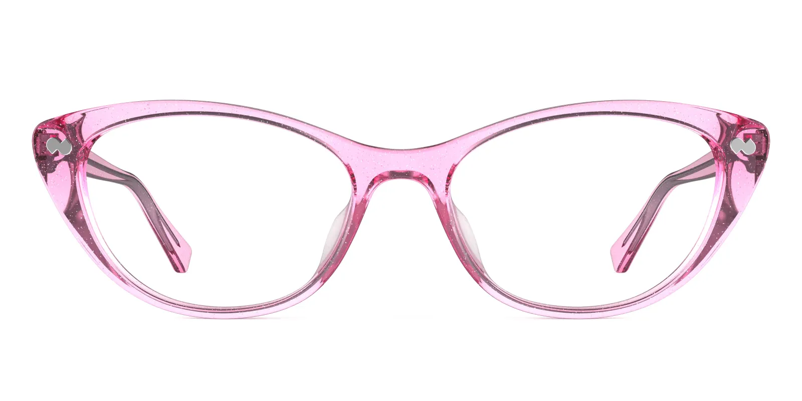 The ella - Pink Glitter Clear made by Pair Eyewear