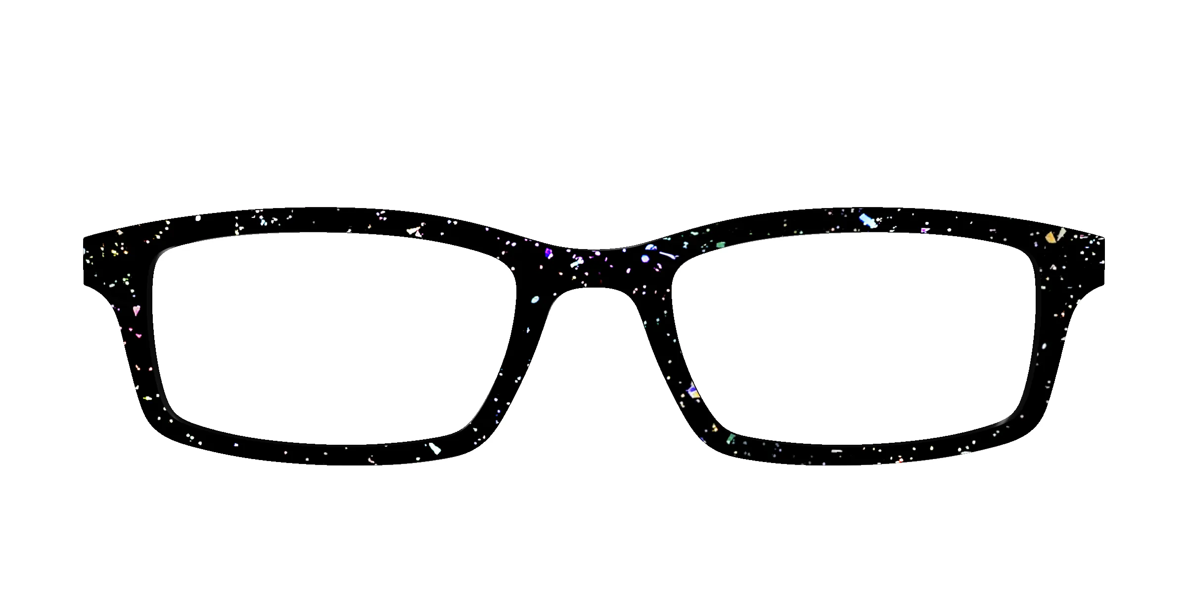 The Black Holographic Flakes sold by Pair Eyewear