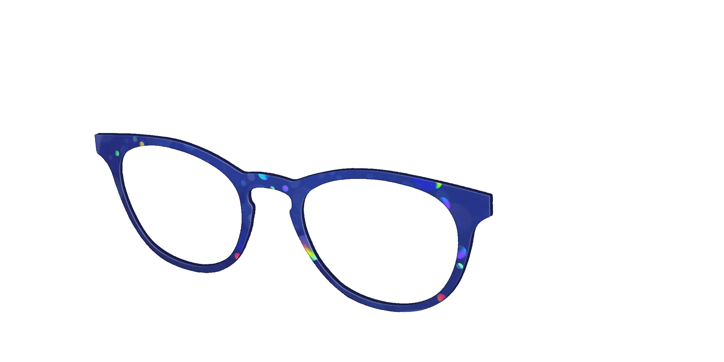 The Polarized Navy Holographic Bubbles Sun Top sold by Pair Eyewear product image thumbnail 4