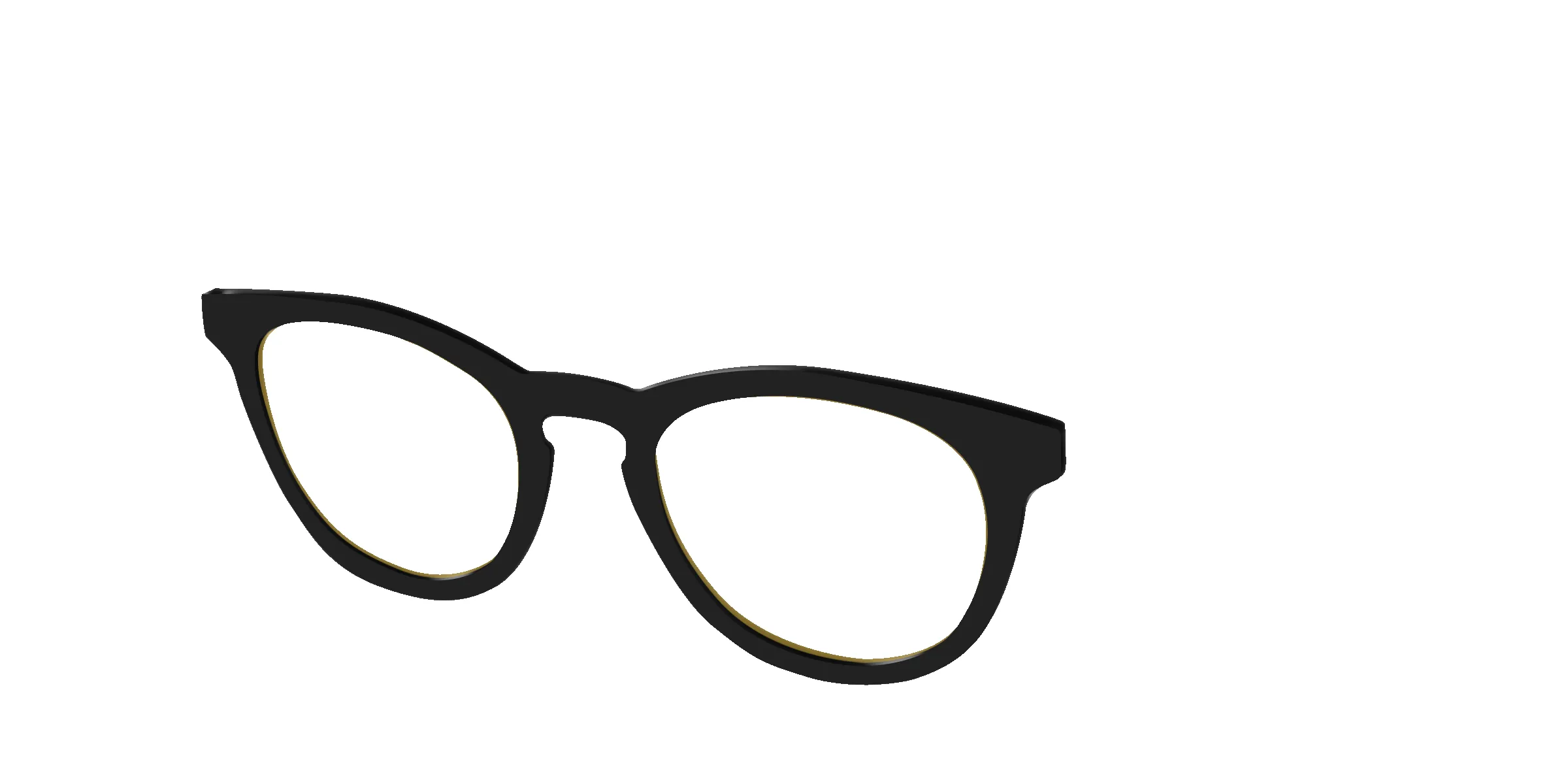 The Black With Citrine Yellow Lens sold by Pair Eyewear product image thumbnail 4