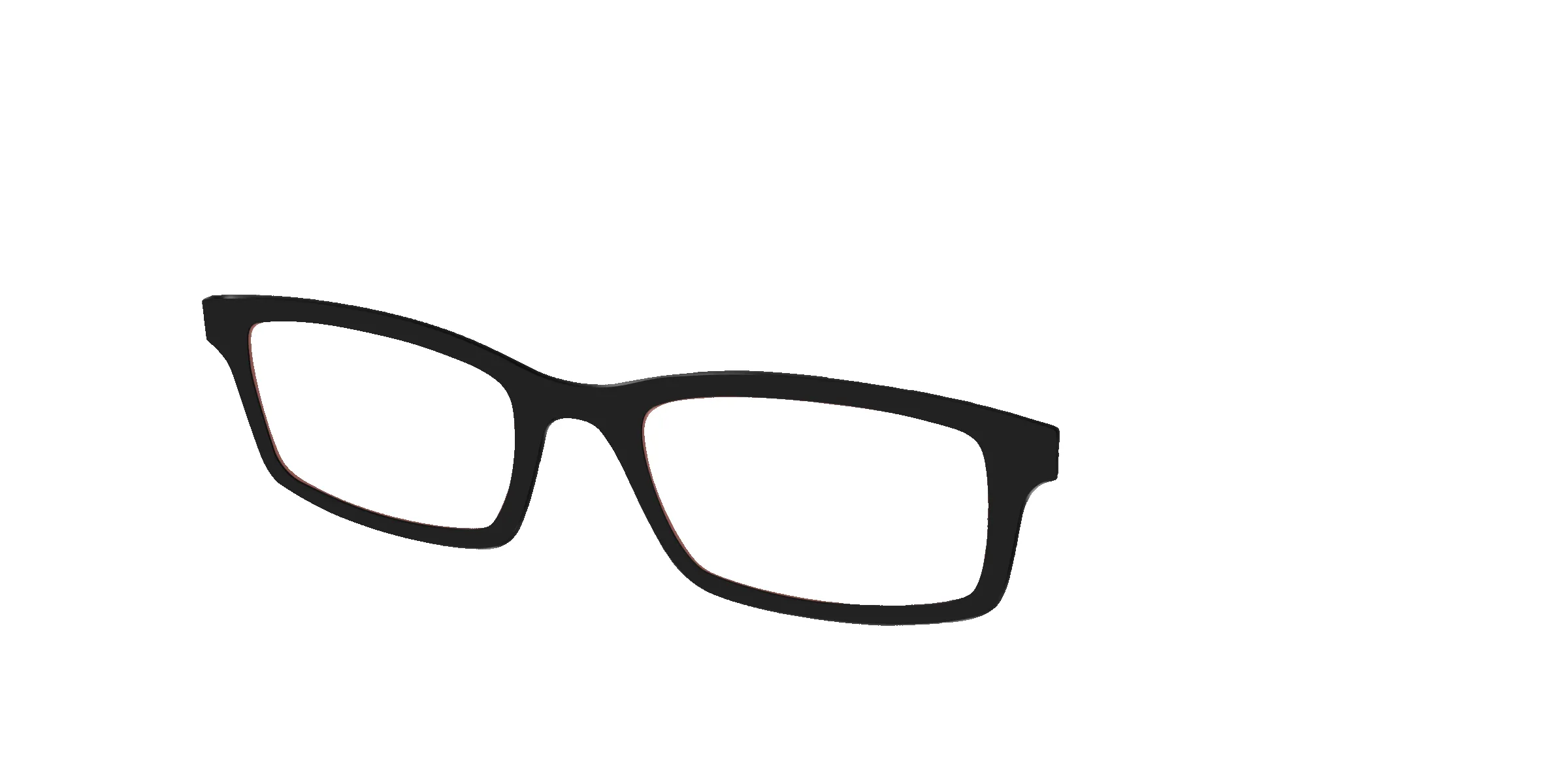 The Black With Coral Pink Lens sold by Pair Eyewear product image thumbnail 2