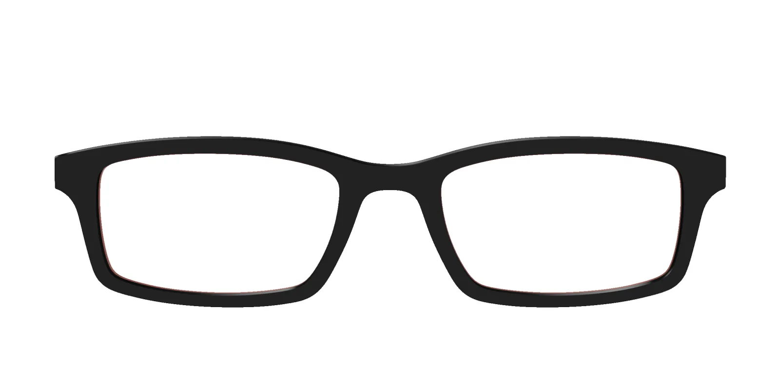 The Black With Coral Pink Lens made by Pair Eyewear