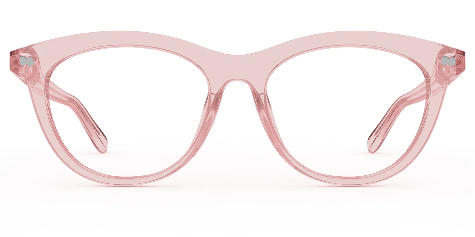 The Brook - Pink Clear made by Pair Eyewear