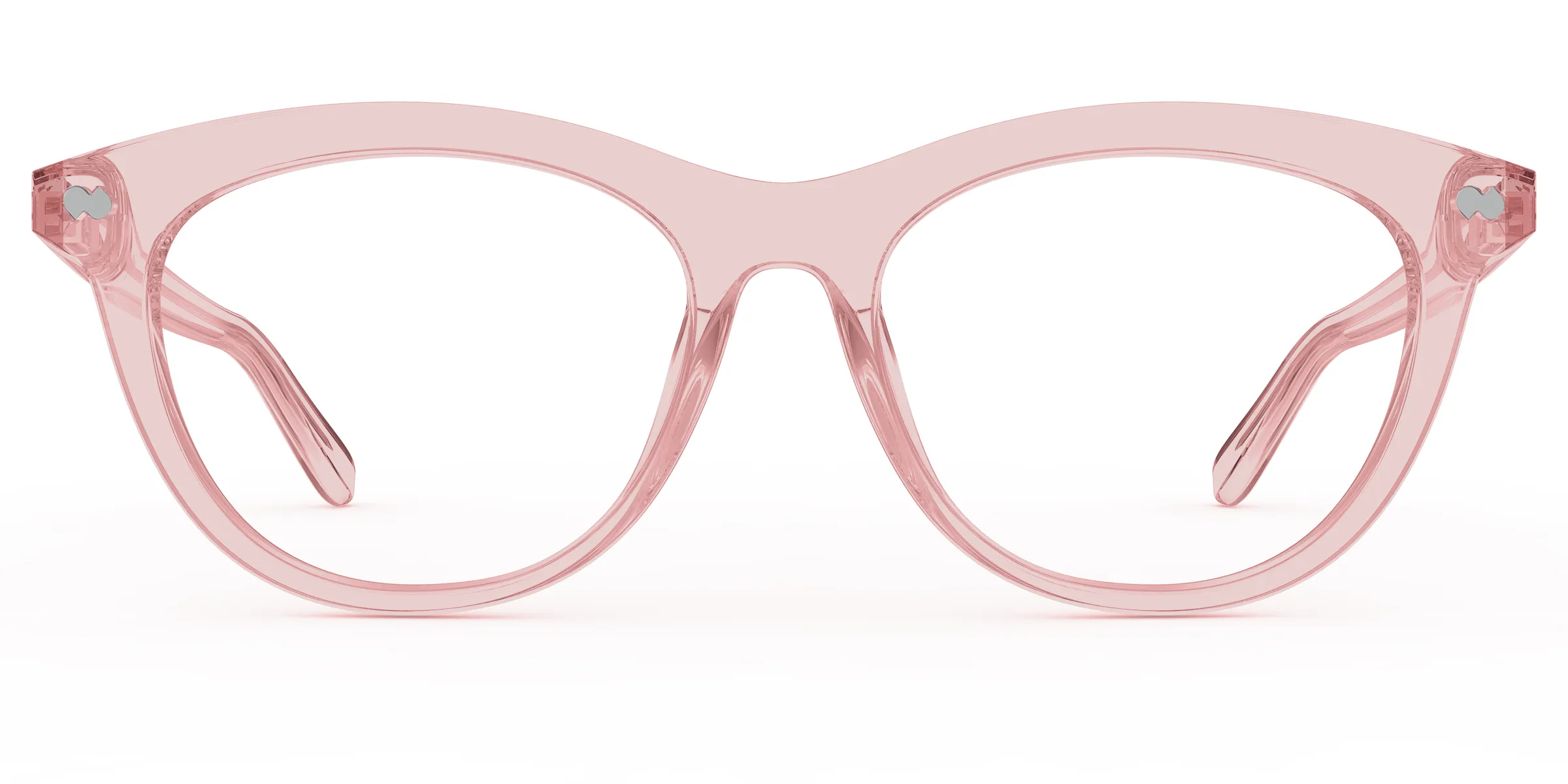 The Brook - Pink Clear sold by Pair Eyewear
