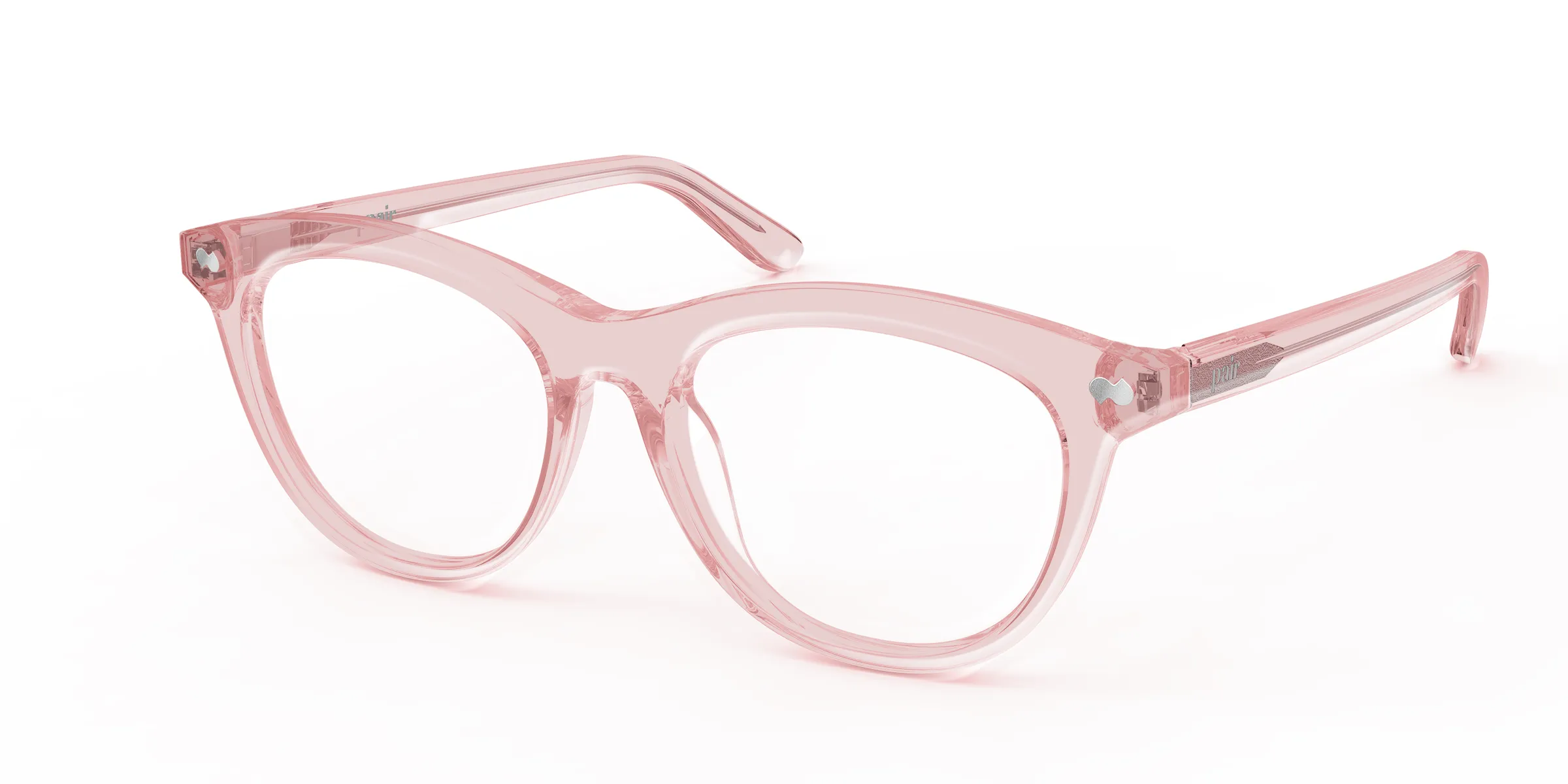 The Brook - Pink Clear sold by Pair Eyewear product image thumbnail 2